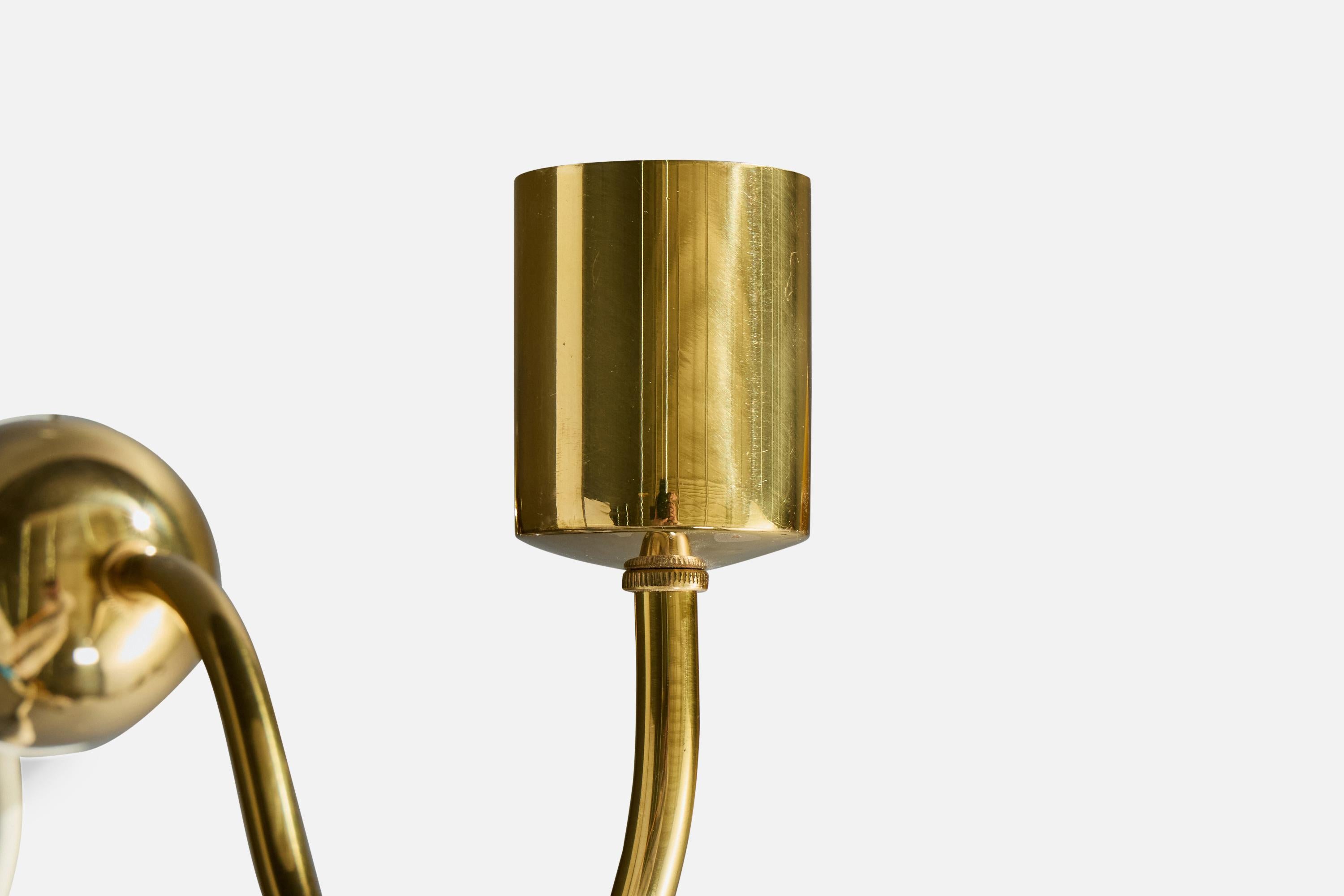 Josef Frank, Aplique, Latón, Madera, Papel, Suecia, 1970s en venta 1