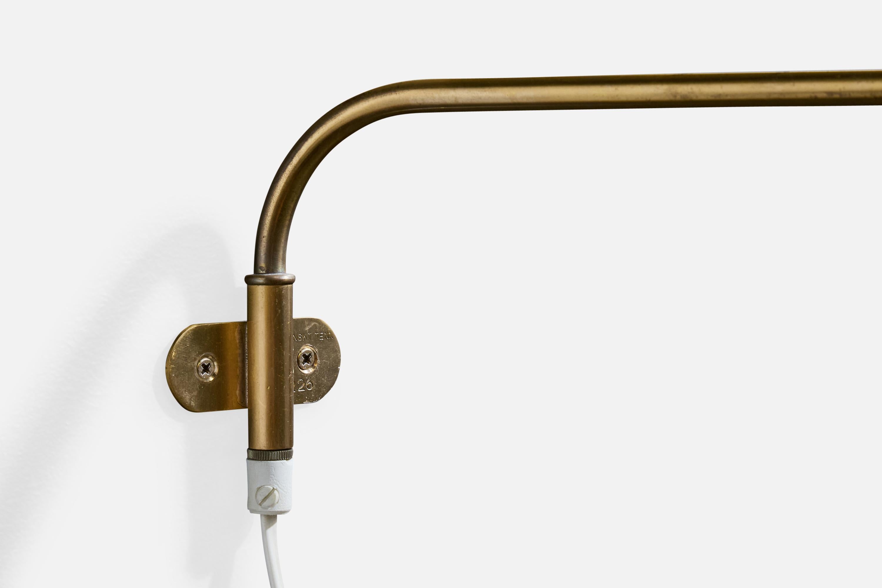 Josef Frank, Apliques, Latón, Tela, Suecia, años 1970 finales del siglo XX en venta