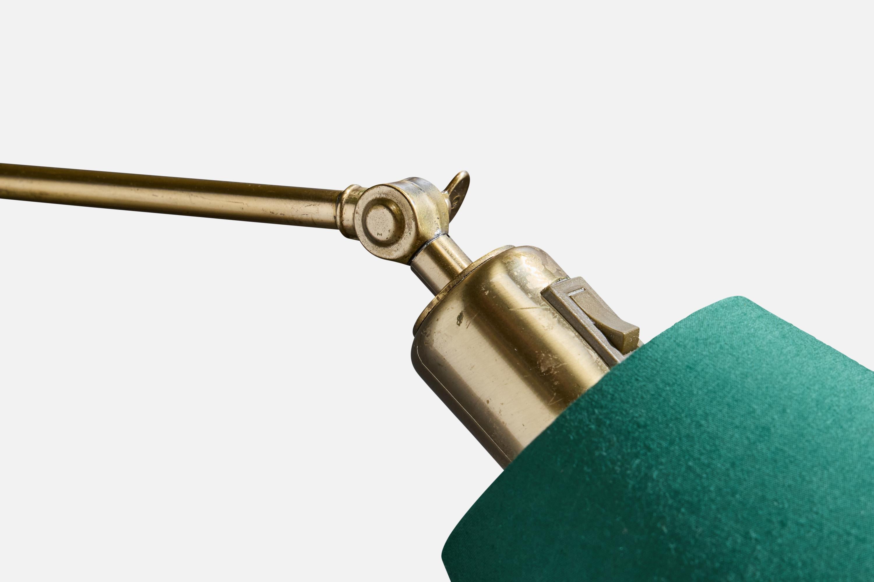 Josef Frank, Apliques, Latón, Tela, Suecia, años 1970 en venta 2