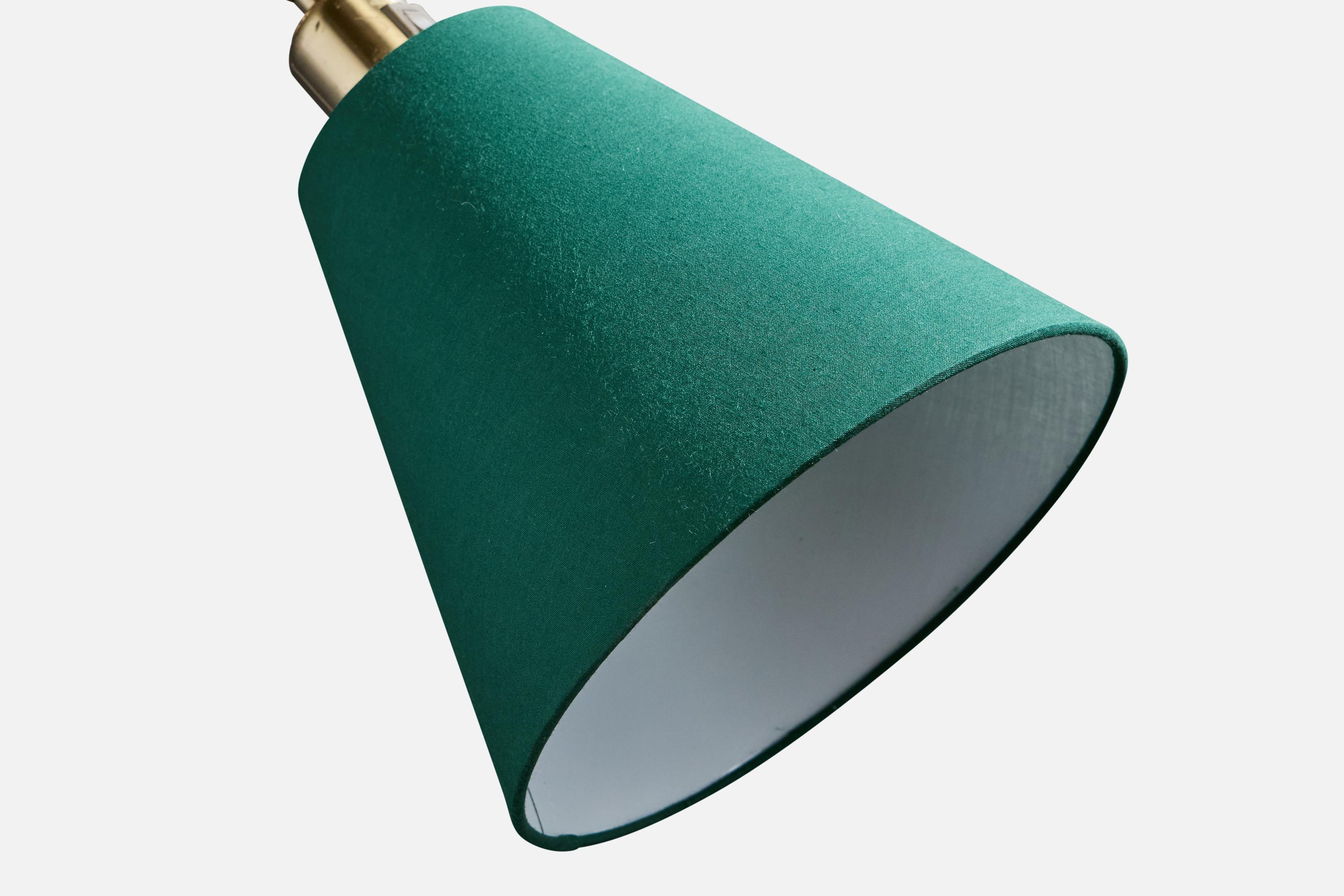 Josef Frank, Apliques, Latón, Tela, Suecia, años 1970 en venta 3