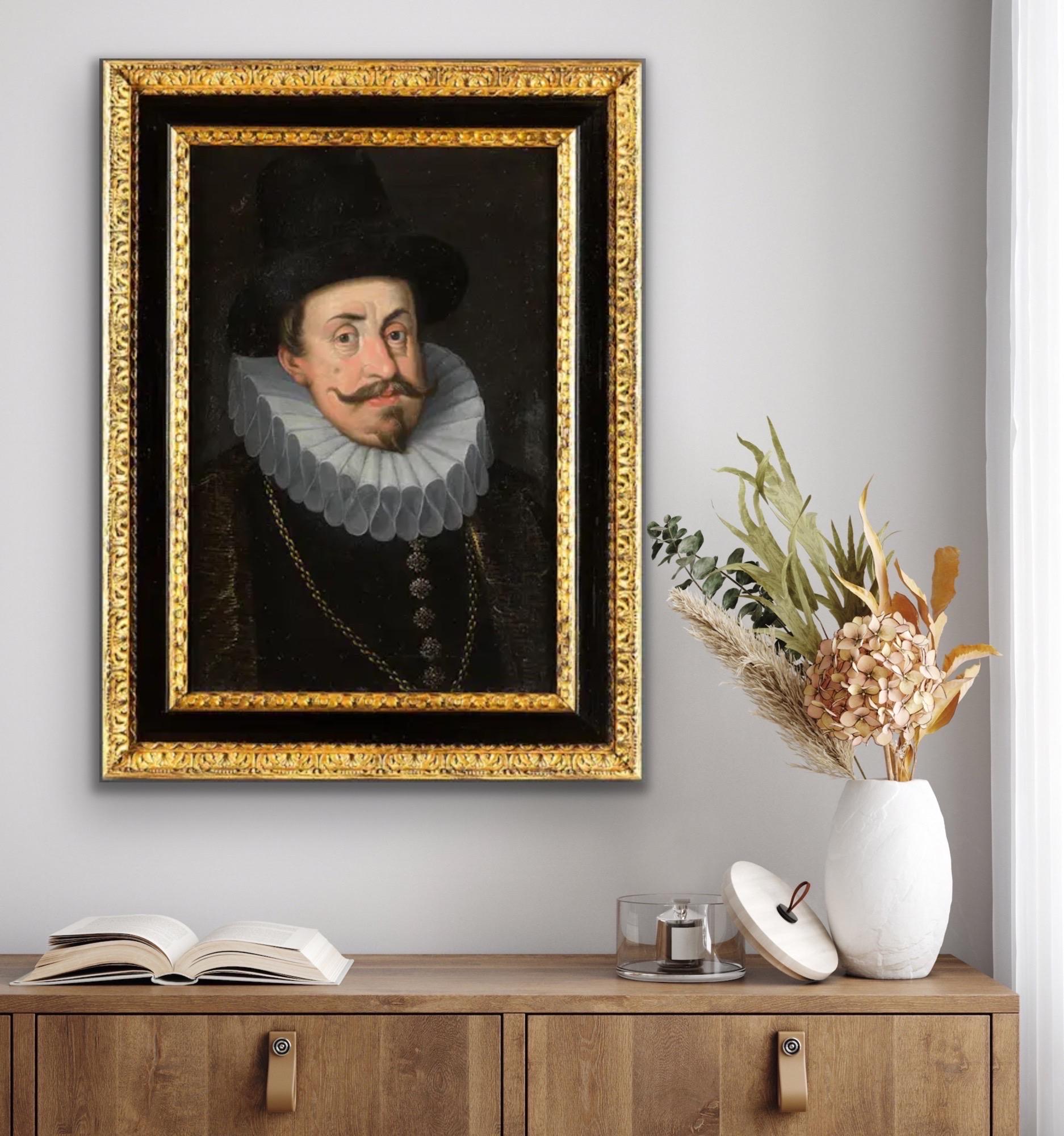17th century old master portrait of Emperor Rudolph II For Sale 2