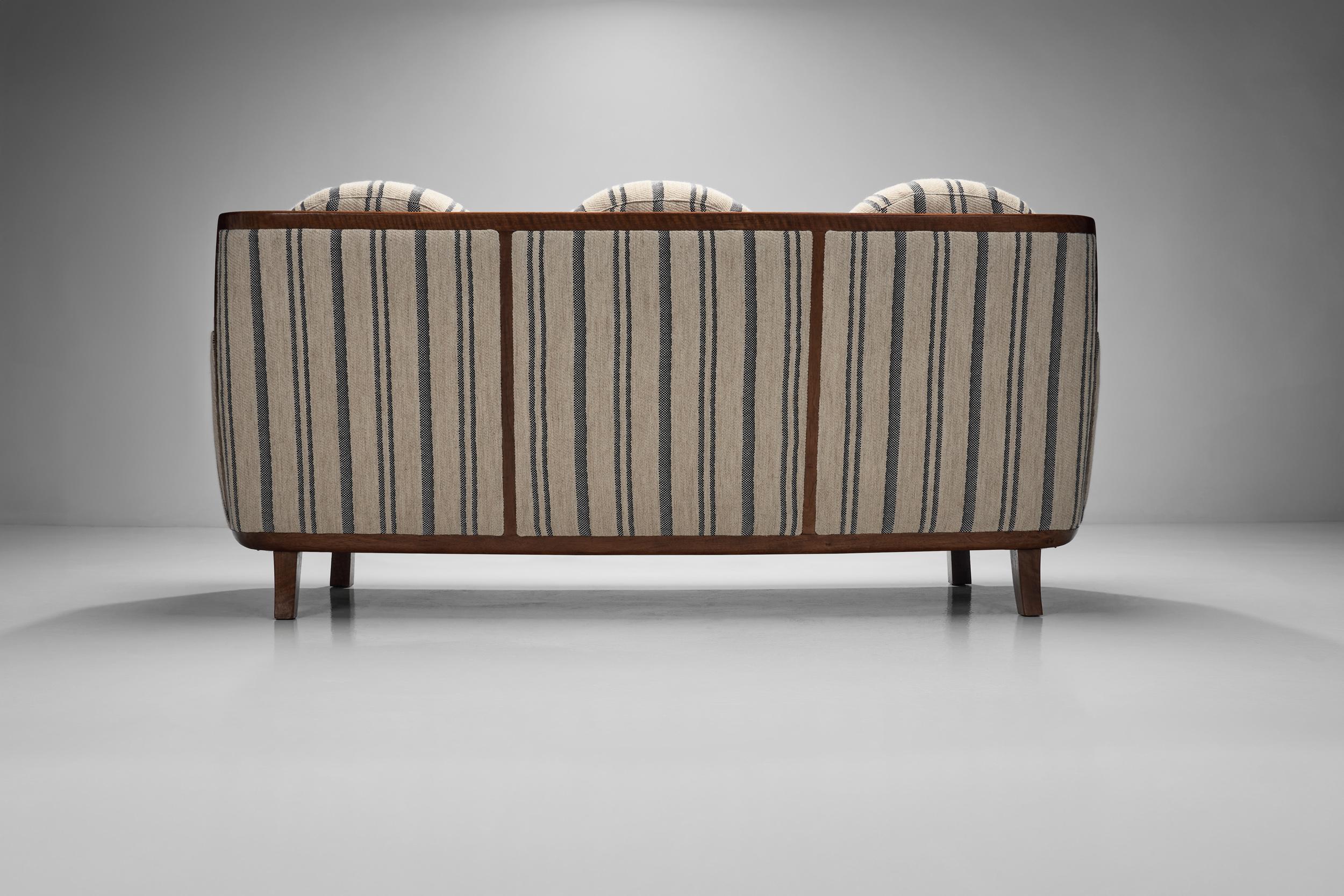 Canapé trois places Josef Hillerbrand pour Deutsche Werkstätten, Allemagne, années 1930 en vente 9