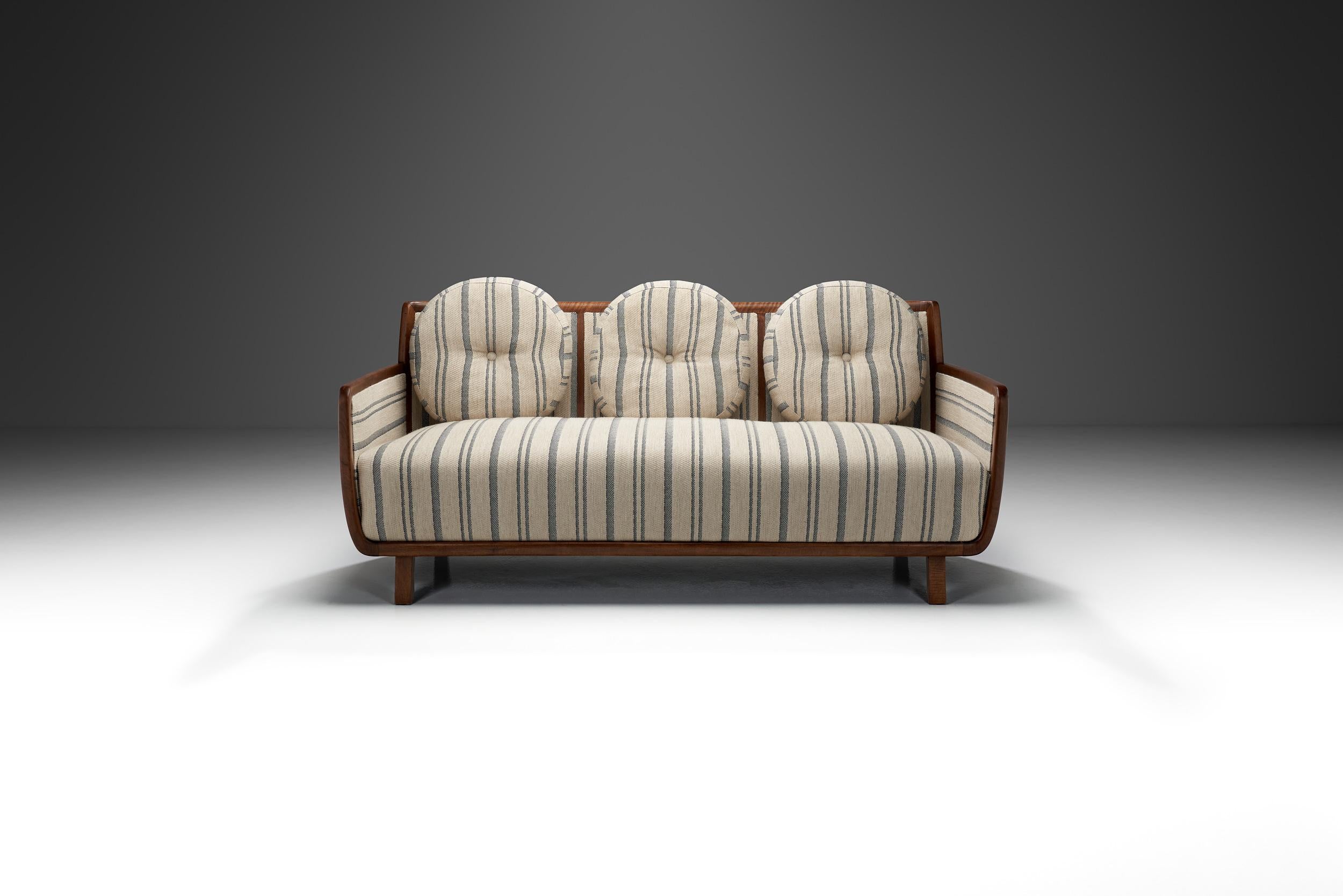 Mid-Century Modern Canapé trois places Josef Hillerbrand pour Deutsche Werkstätten, Allemagne, années 1930 en vente