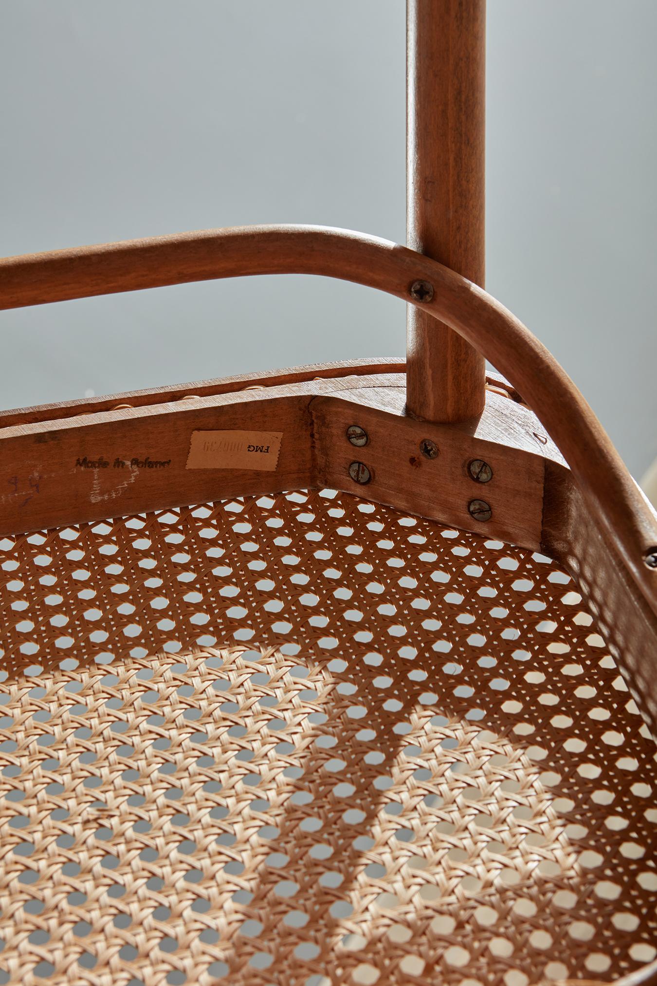 Josef Hoffman Bentwood and Cane Prague Chair for Thonet, 8 available 1
