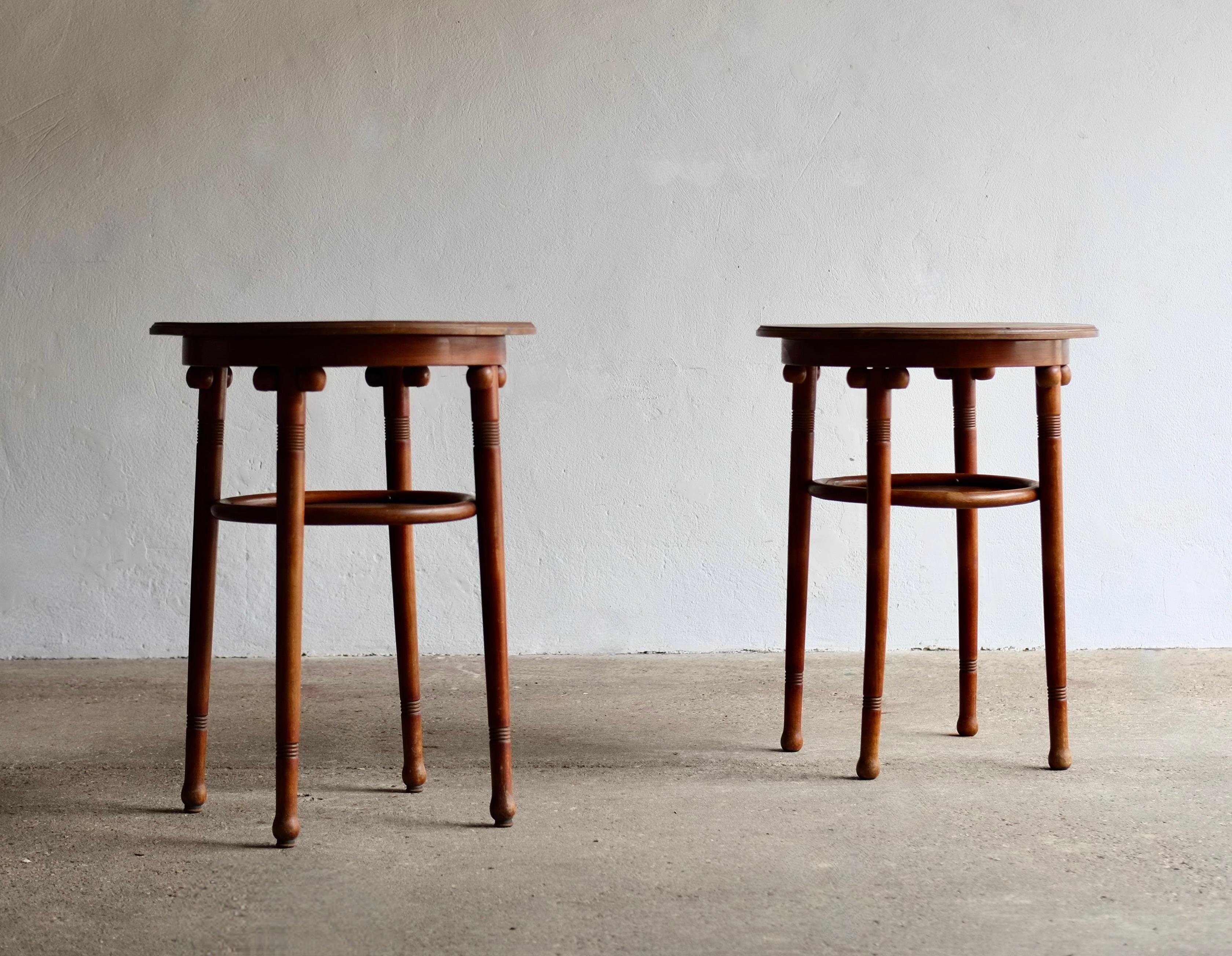Josef Hoffmann (1870 - 1956) Side Tables for Jacob & Josef Kohn 12
