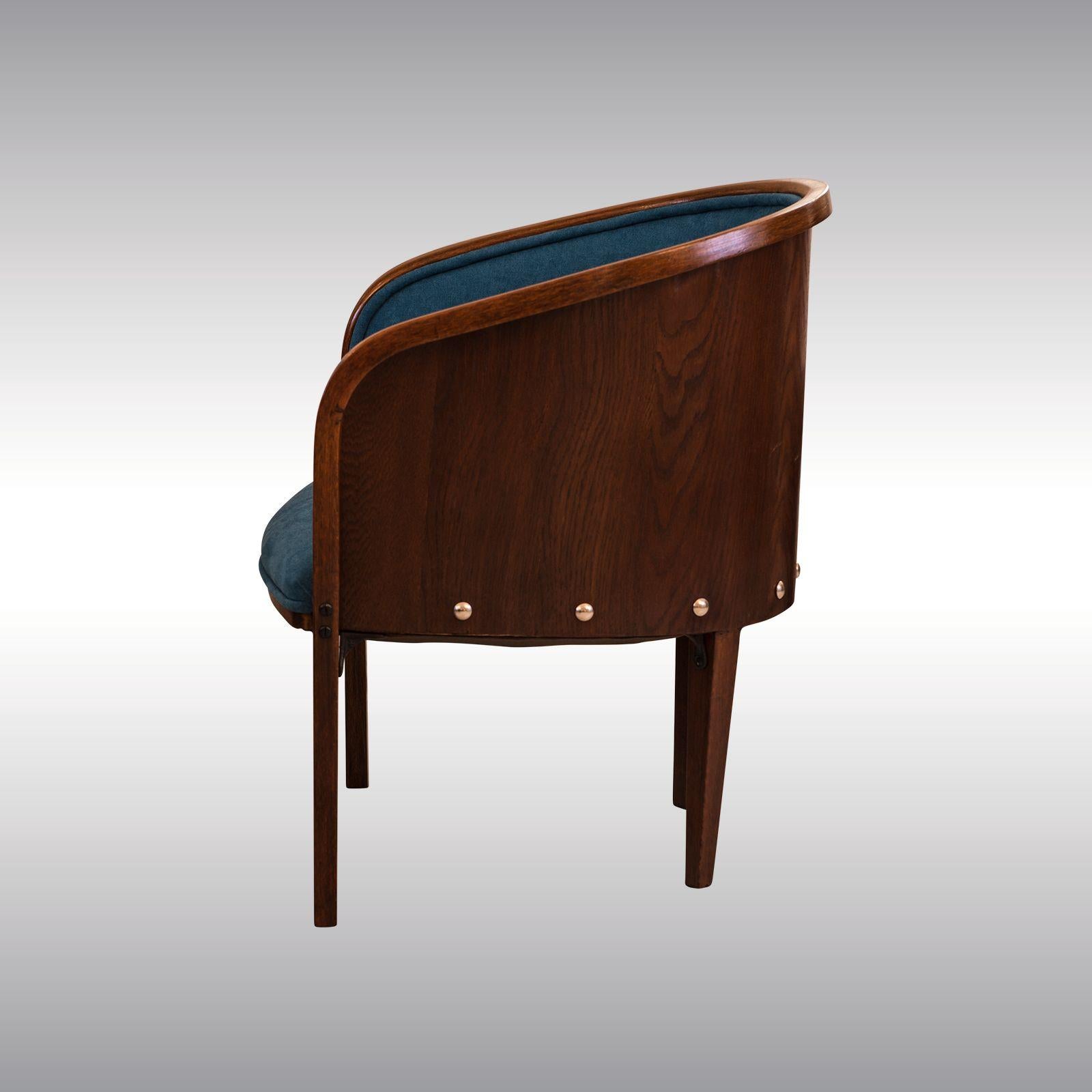 Austrian Josef Hoffmann 795 Barrel Ensemble , by J. & J. Kohn For Sale
