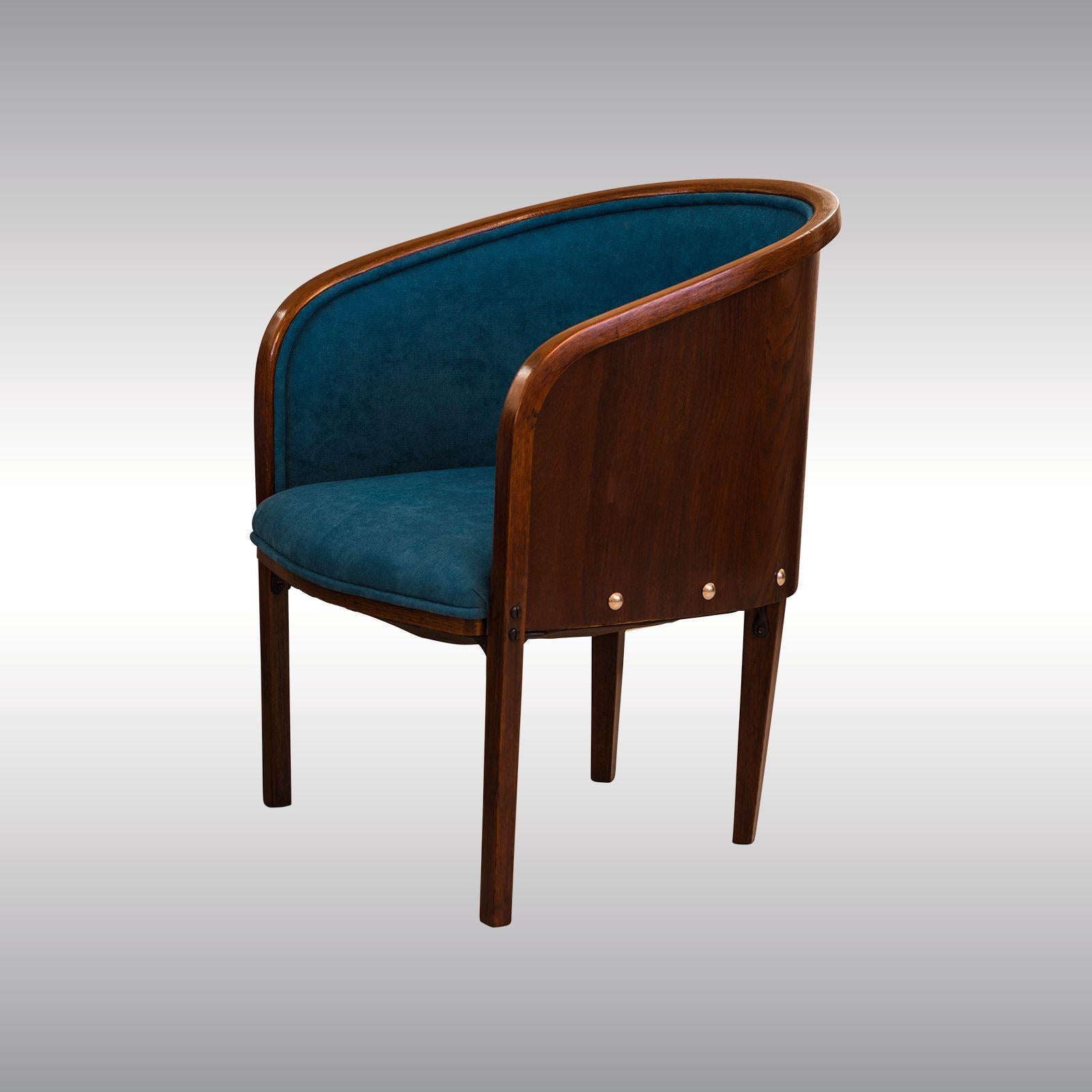 Josef Hoffmann 795 Barrel Ensemble , by J. & J. Kohn In Excellent Condition For Sale In Vienna, AT
