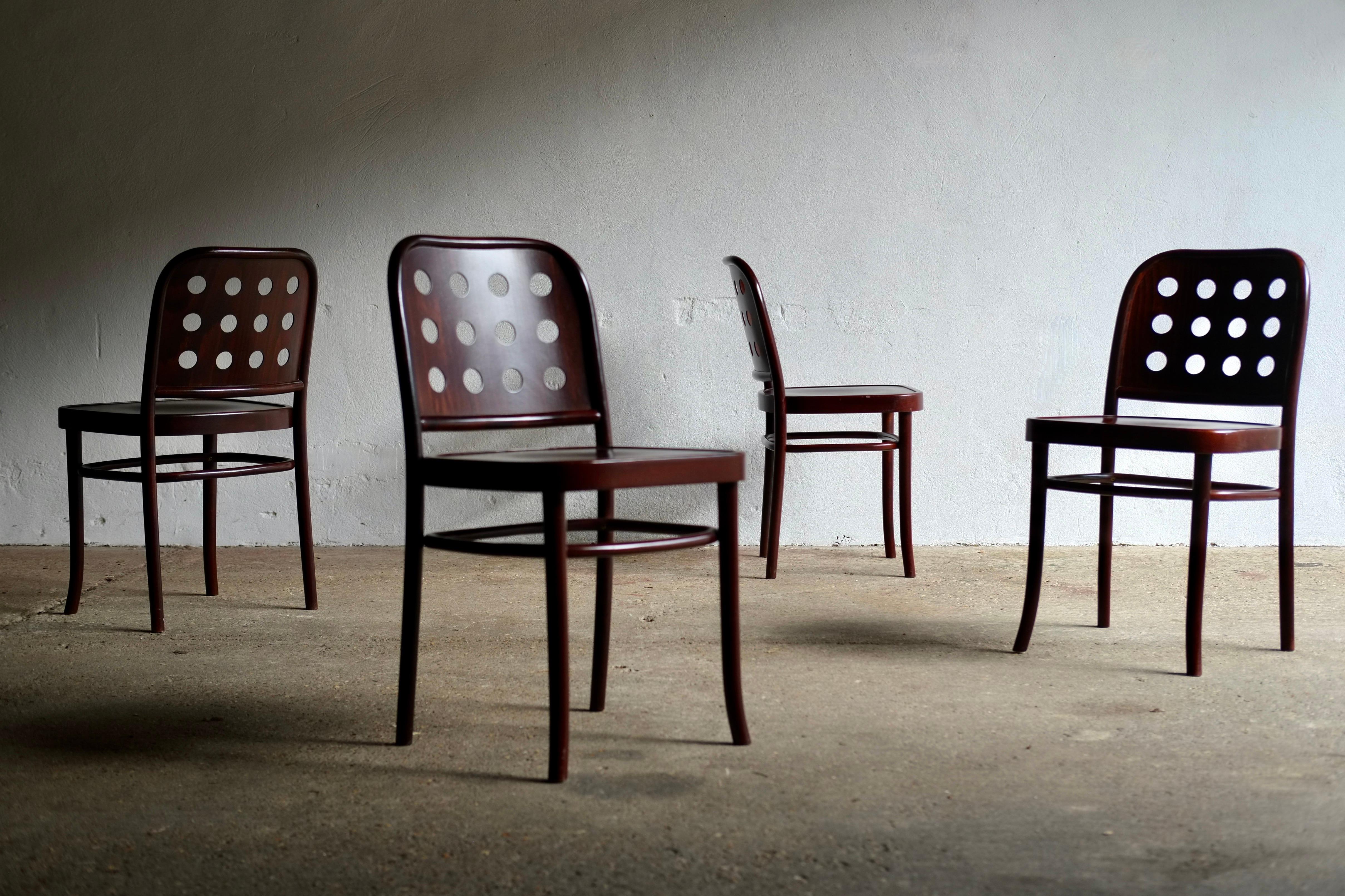 Contemporary Josef Hoffmann A6010 Style Dining Chairs