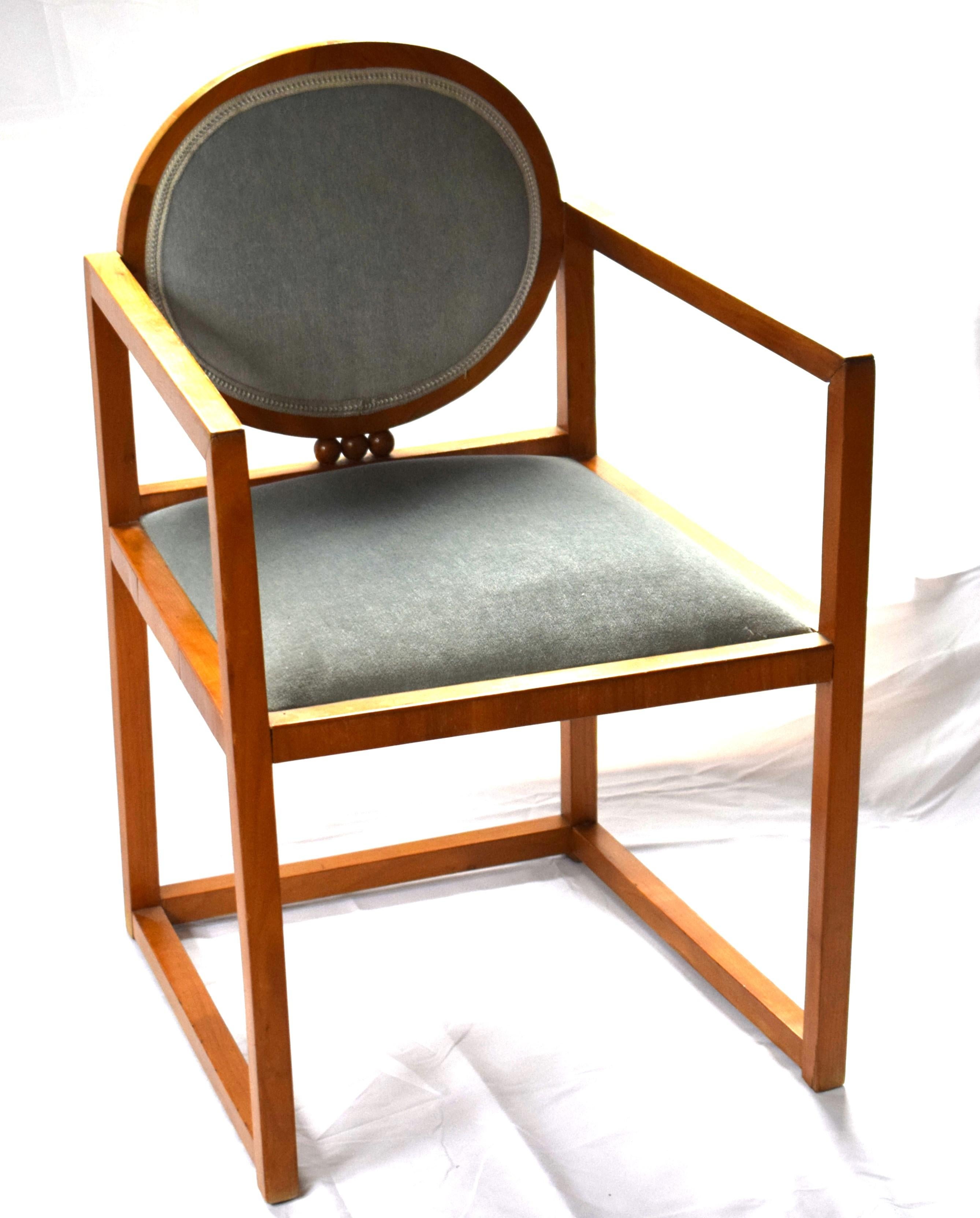 Art Nouveau Josef Hoffmann and Wiener Werkstätte Haus Brauner chair 1903 For Sale