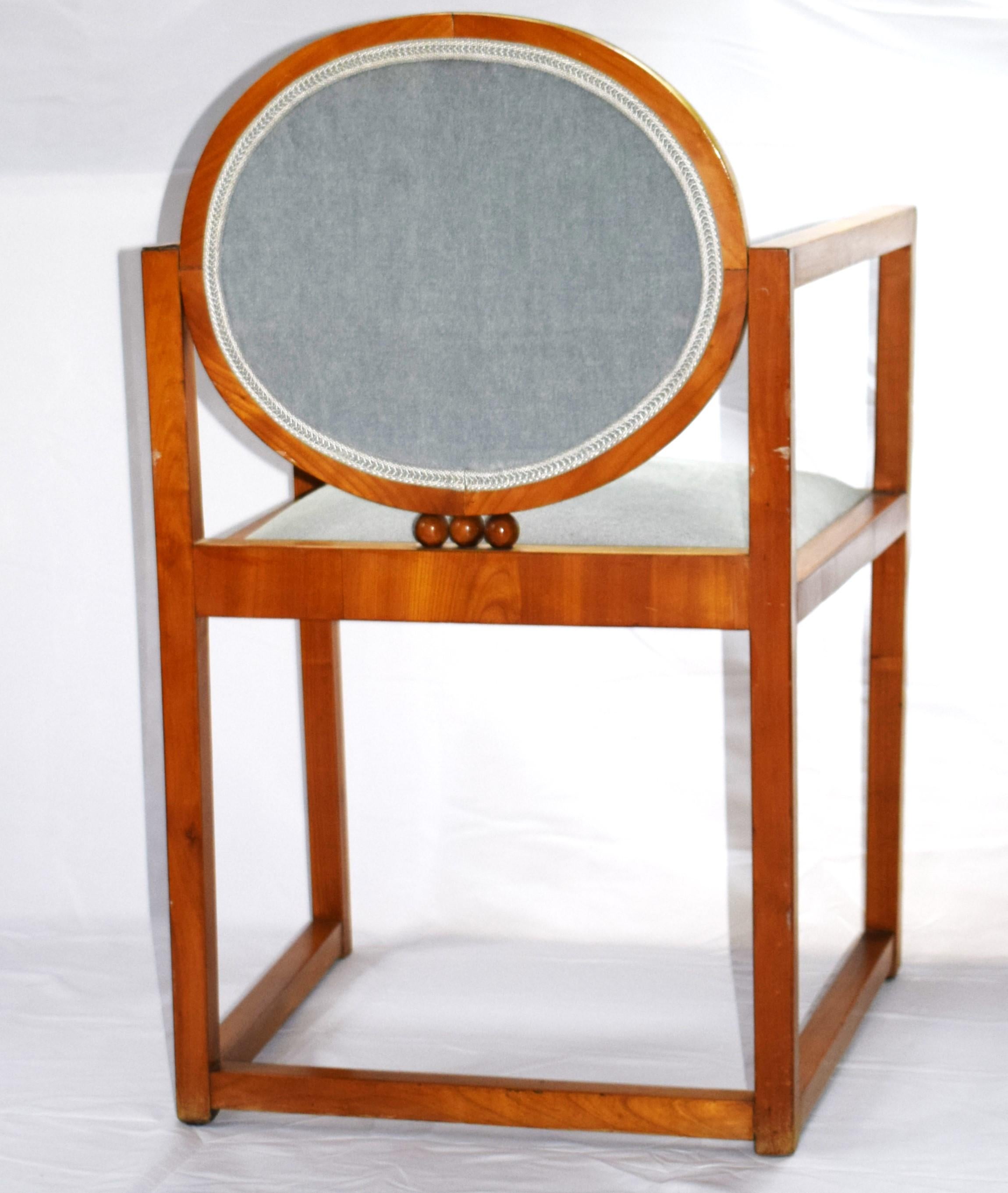 Early 20th Century Josef Hoffmann and Wiener Werkstätte Haus Brauner chair 1903 For Sale