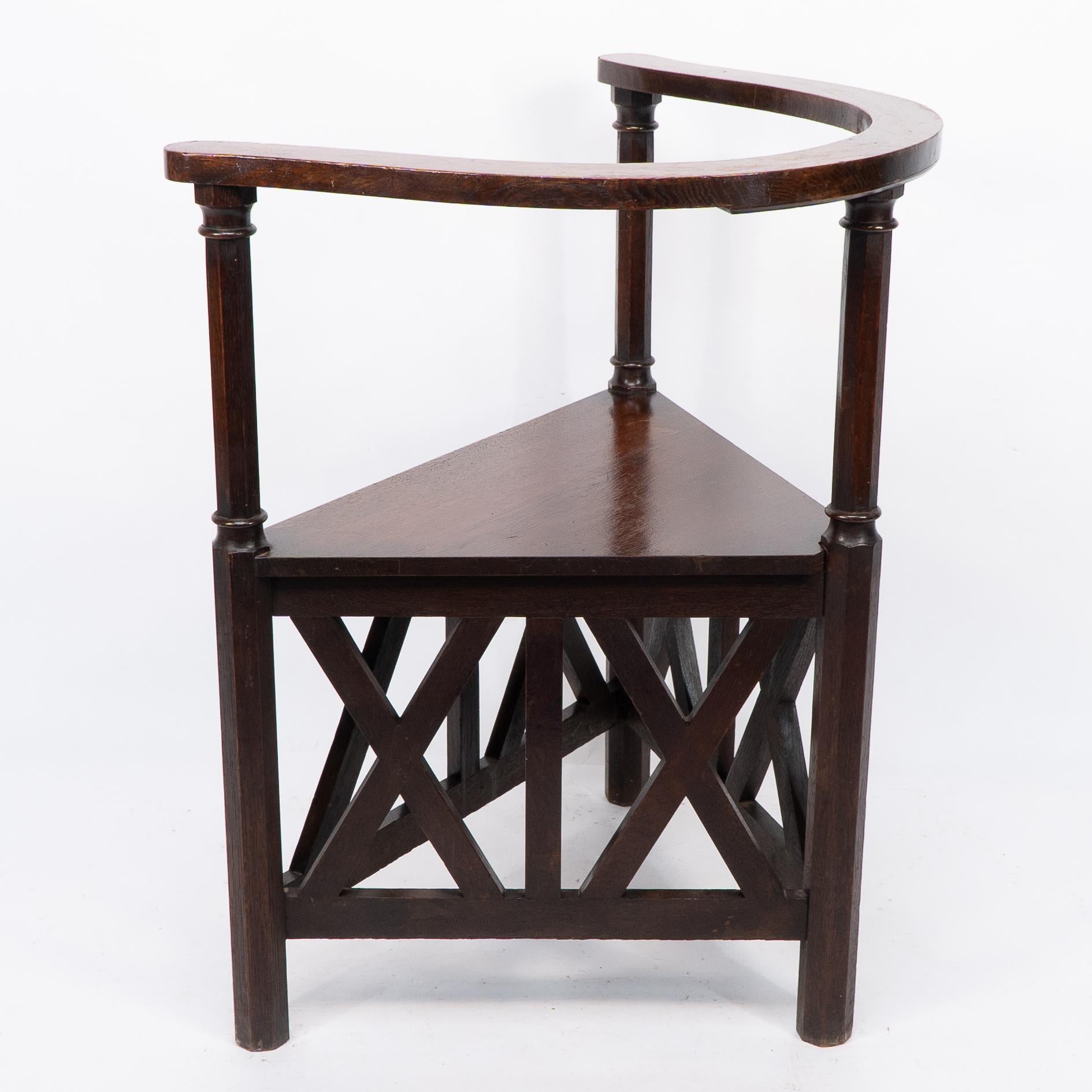 Josef Hoffmann. Armchair Designed for the 5th Viennese Secession Exhibition 1899 For Sale 7