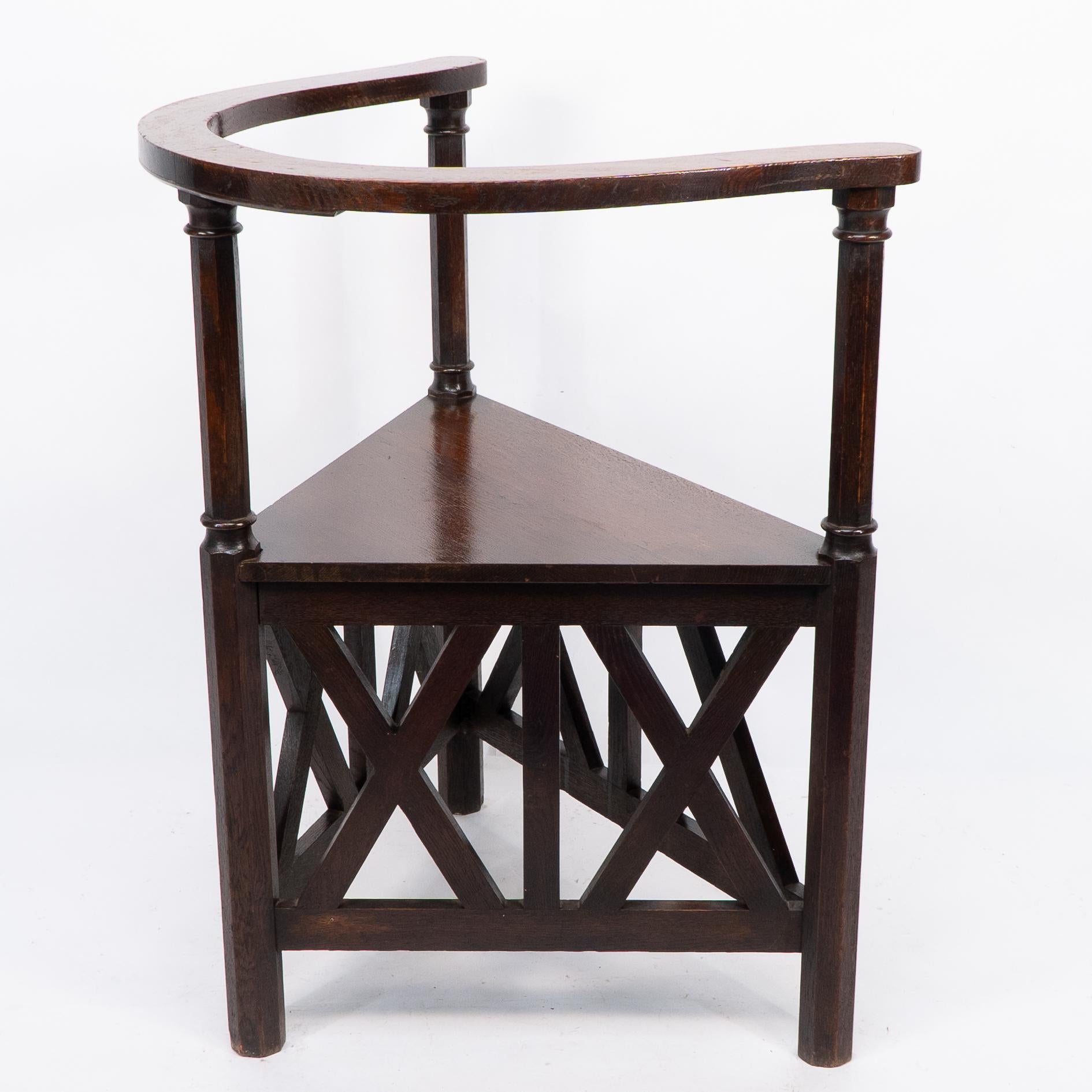 Josef Hoffmann. Armchair Designed for the 5th Viennese Secession Exhibition 1899 For Sale 9