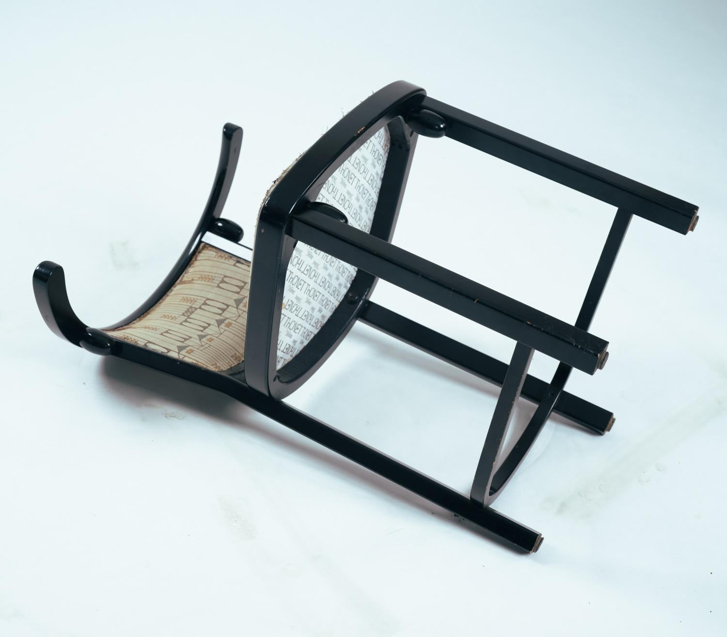 Josef Hoffmann Jugendstil Fledermausstuhl von Thonet, 2er Set im Angebot 3