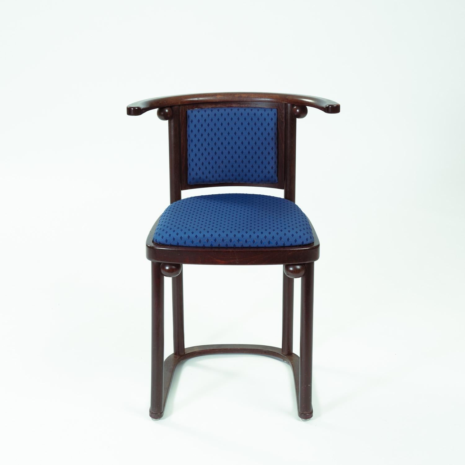 Josef Hoffmann Art Nouveau Fledermaus bat chair dining set of 6 by Wittmann 3