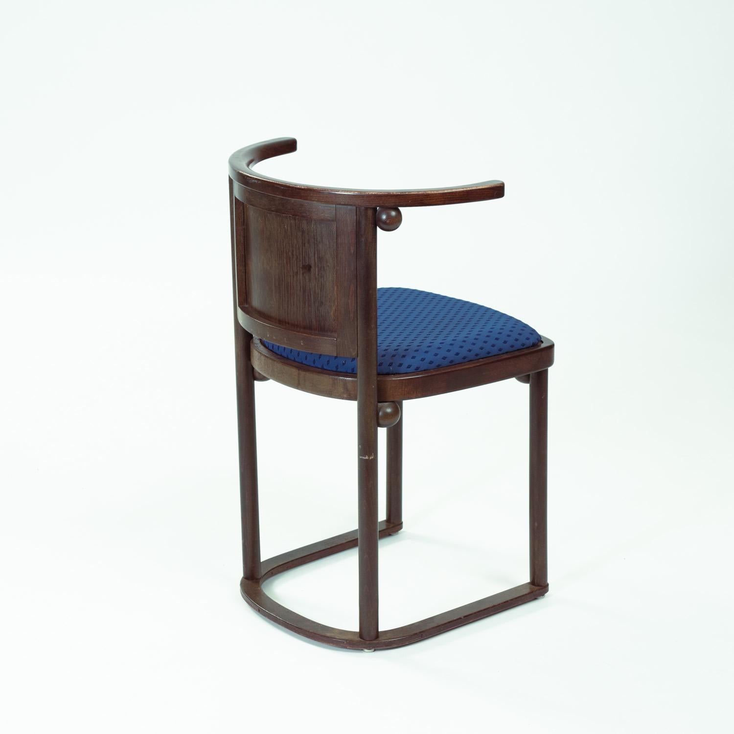 Josef Hoffmann Art Nouveau Fledermaus bat chair dining set of 6 by Wittmann 2