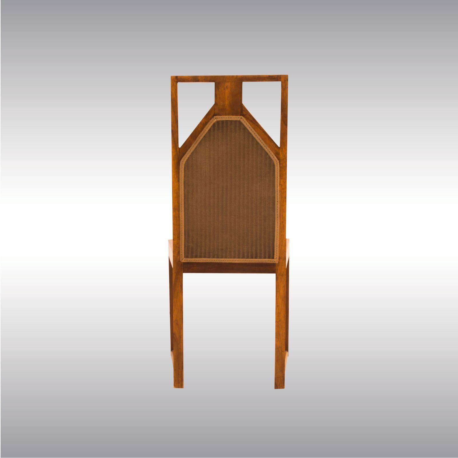 Hand-Crafted Josef Hoffmann attr. Pair of Extraordinary Chairs 1905-10 Jugendstil Art Nouveau For Sale