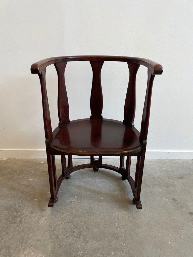 Art Deco Josef Hoffmann Attri. Secessionist Bentwood Accent Chair