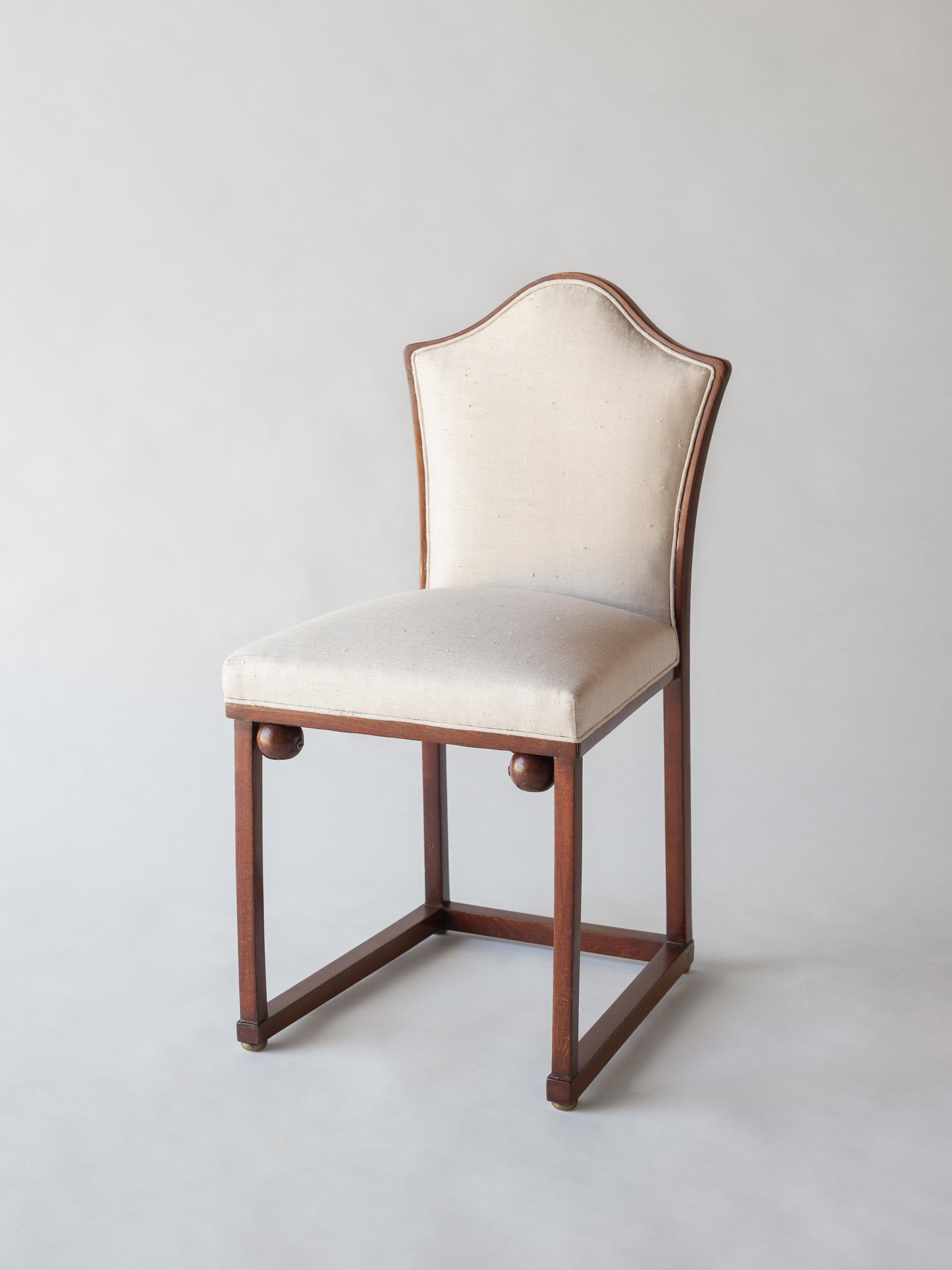Vienna Secession Josef Hoffmann 'Attrib.' Upholstered Side Chair, C. 1910