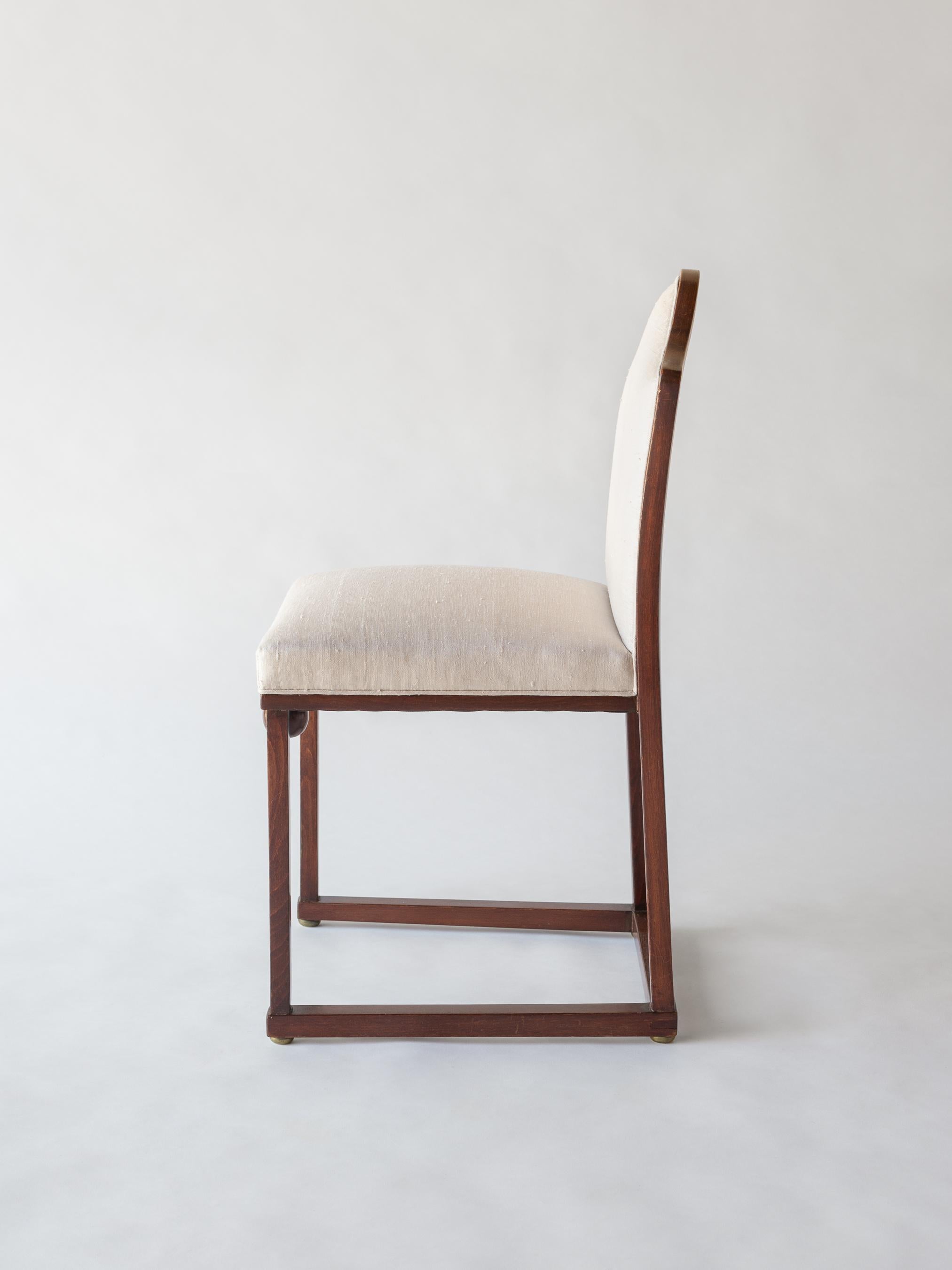 Austrian Josef Hoffmann 'Attrib.' Upholstered Side Chair, C. 1910