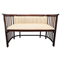 Josef Hoffmann Attributed Beech Sofa, Vienna Secession, 1920s