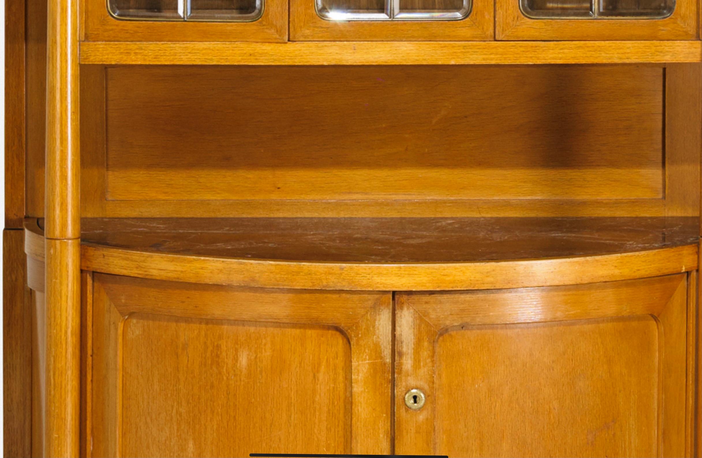 Early 20th Century Art Deco Vitrine Cabinet, Beech, Jacob & Josef Kohn Vienna, Austria, 1906