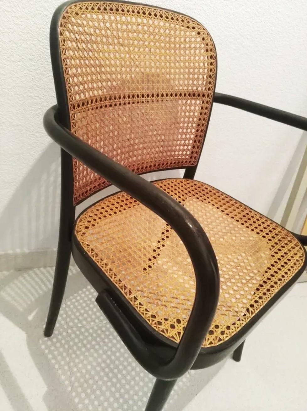 Thonet  Josef Hoffmann Bentwood Chairs, No. 811 Set of Two, Czech Republic 1