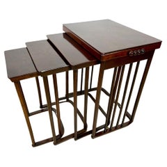 Josef Hoffmann Bentwood Nesting Table Mod. 986 by J & J Kohn, Austria, 1905