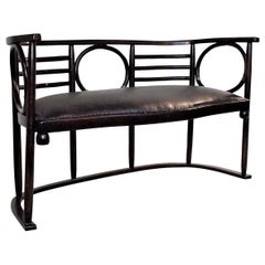 Banc de canapé en bois courbé Josef Hoffmann