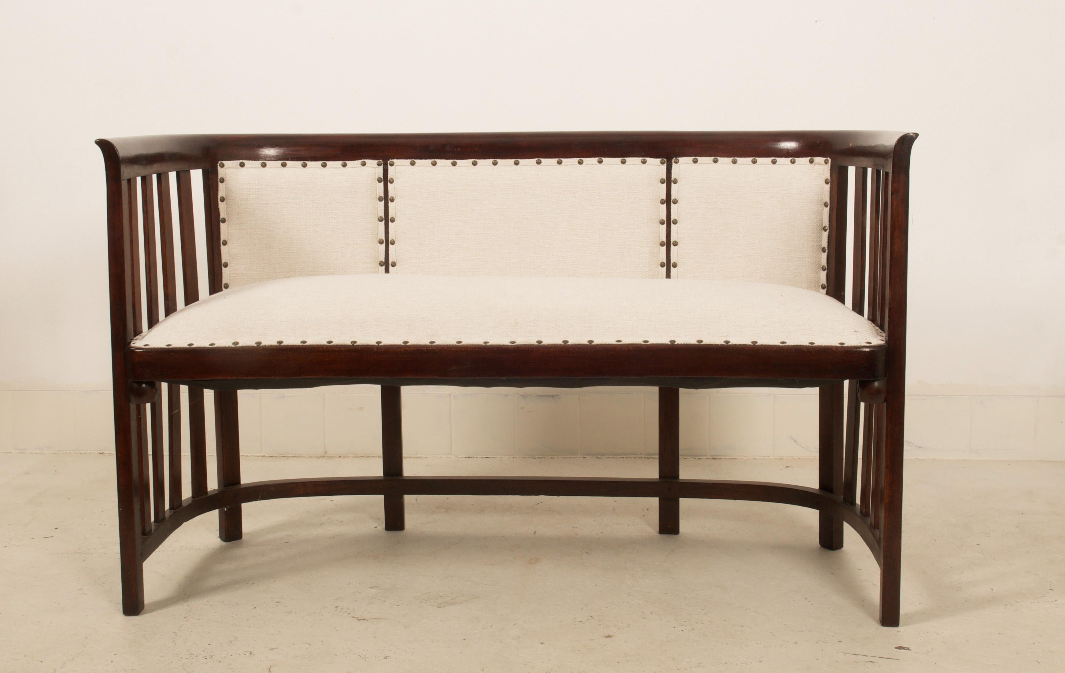 Vienna Secession Josef Hoffmann Bentwood Settee For Sale