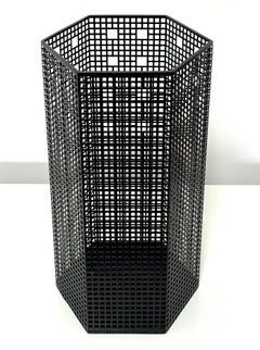 Josef Hoffmann Papelera o Paragüero Gitterwerk Negro para Bieffeplast