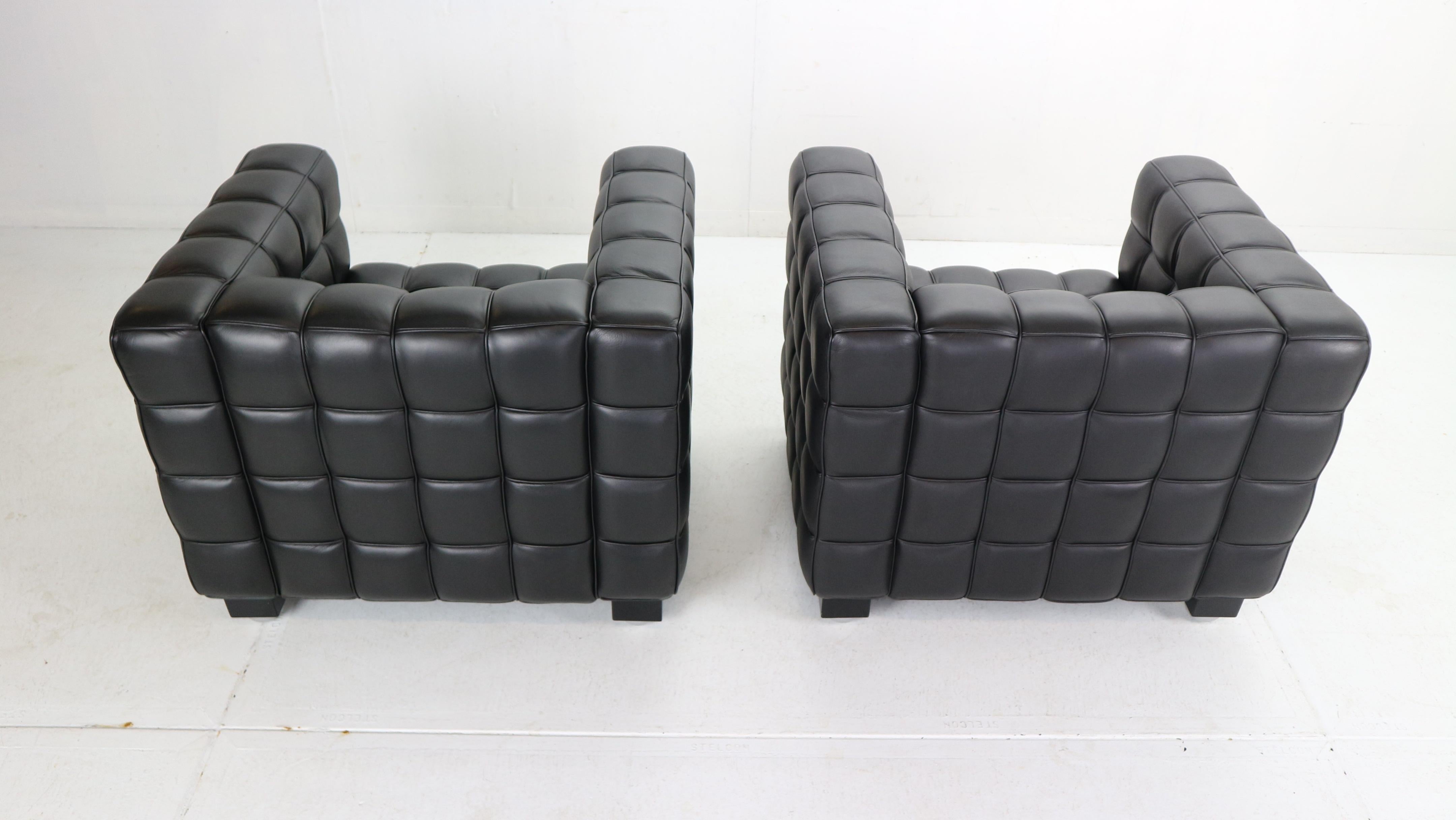 Josef Hoffmann Black Leather 