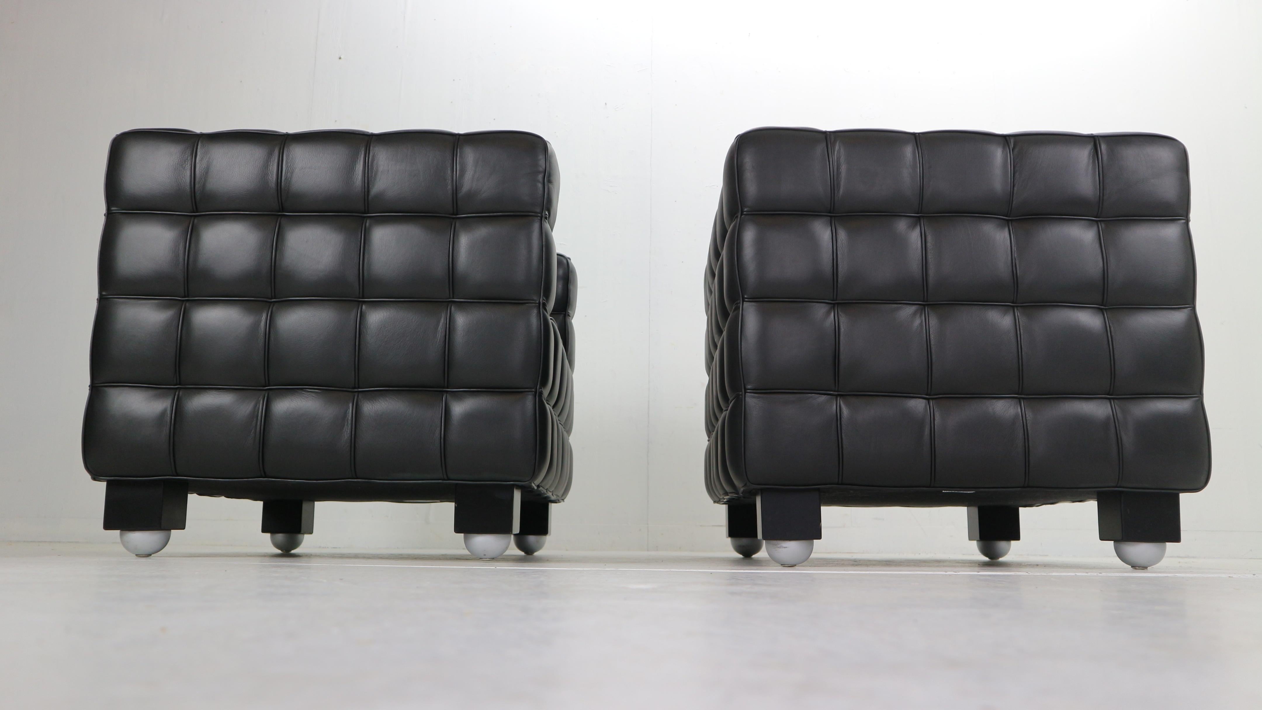 Josef Hoffmann Black Leather 