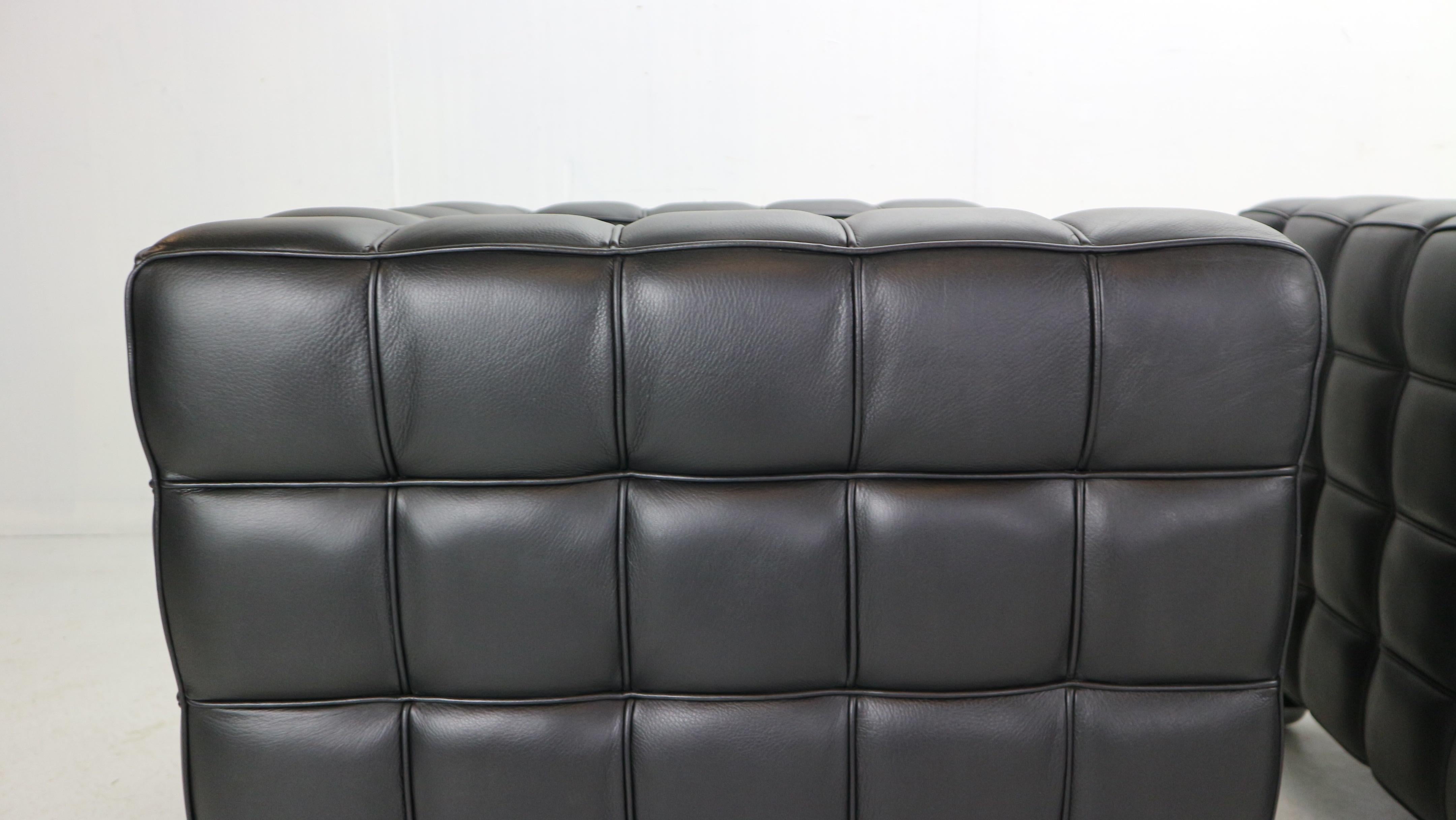 Josef Hoffmann Black Leather 