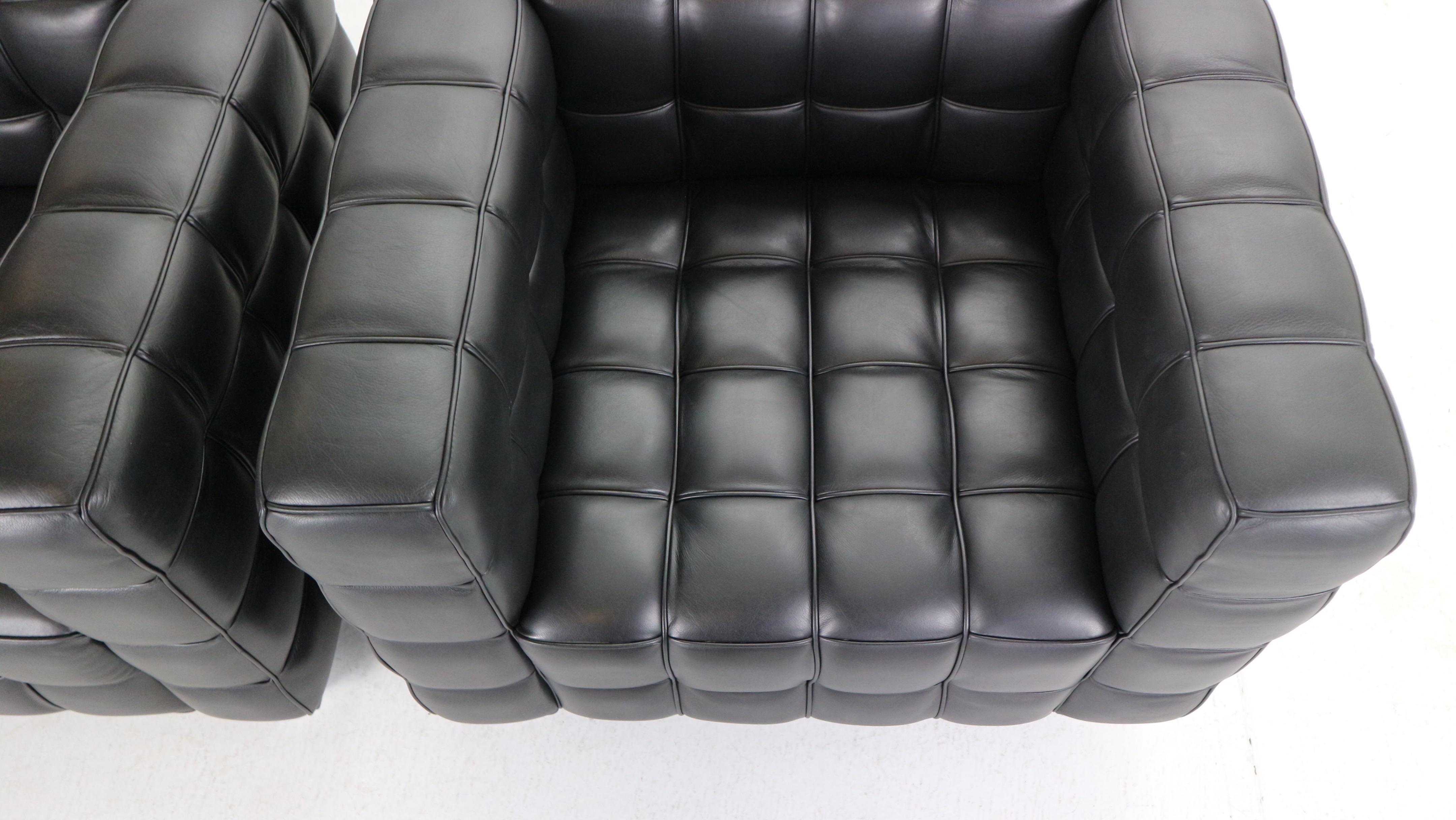 Josef Hoffmann Black Leather 