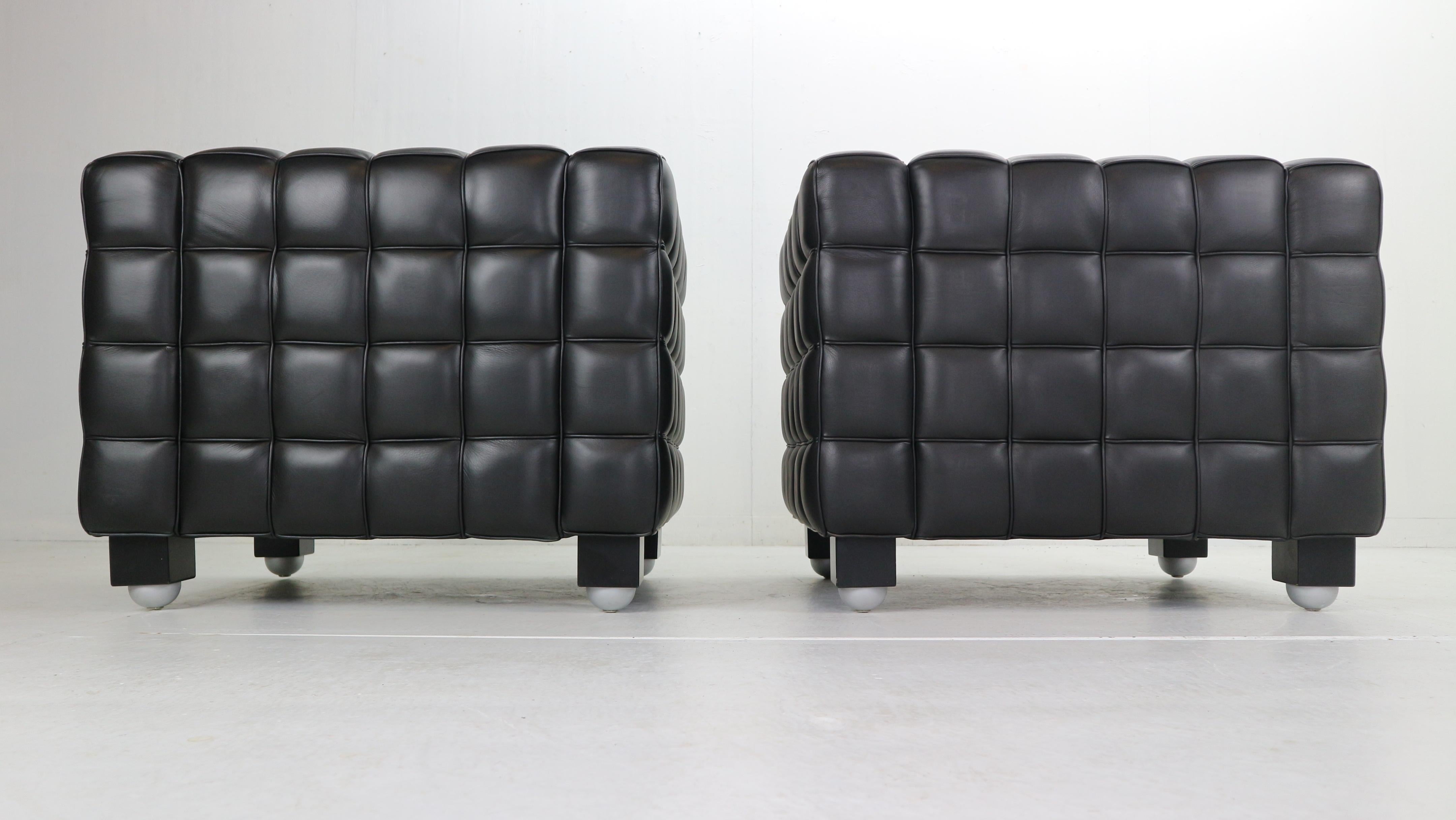 Josef Hoffmann Black Leather 