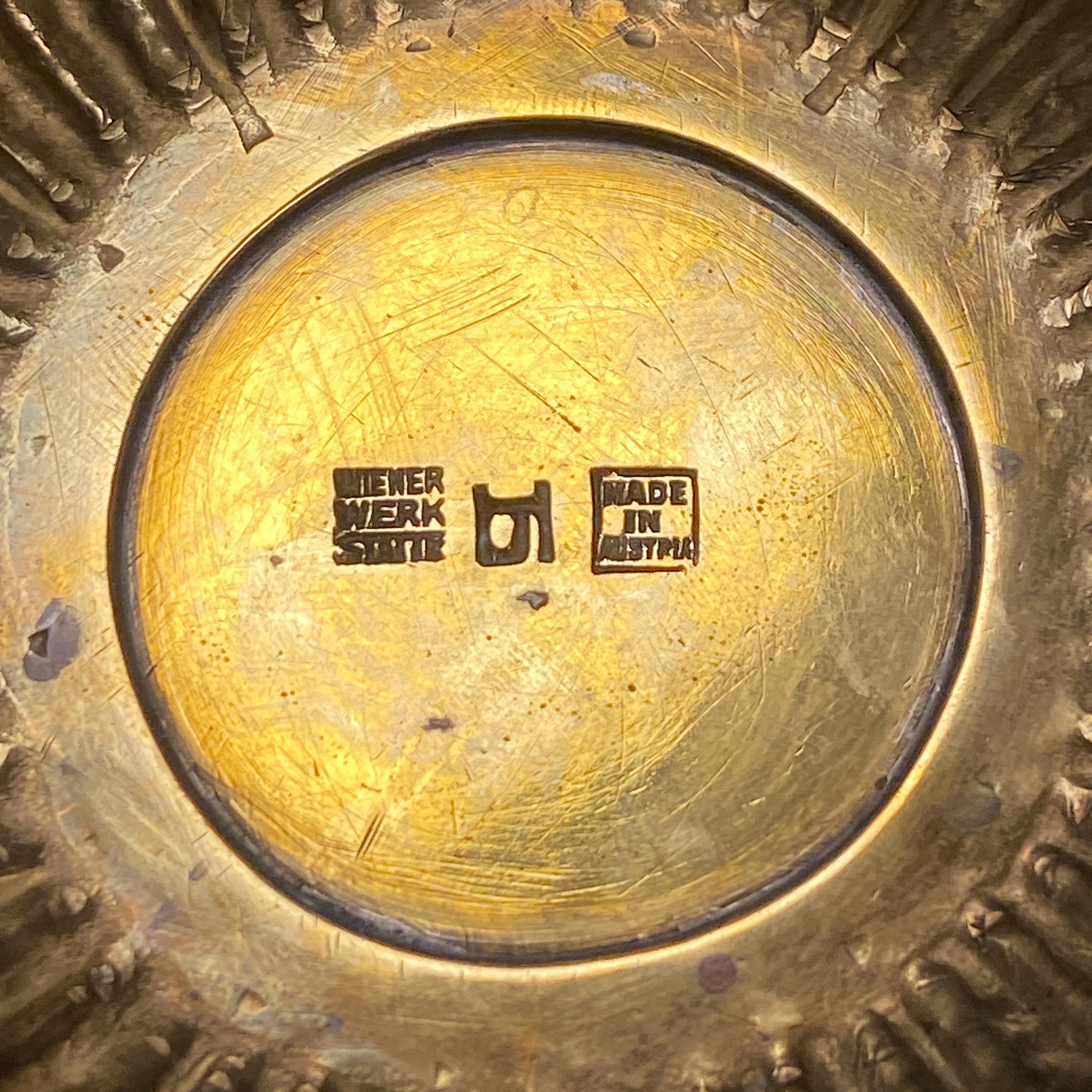 Austrian Josef Hoffmann Brass Chalice For Sale