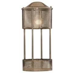 Tischlampe aus Messing von Josef Hoffmann, Wiener Werkstaette, Neuausgabe