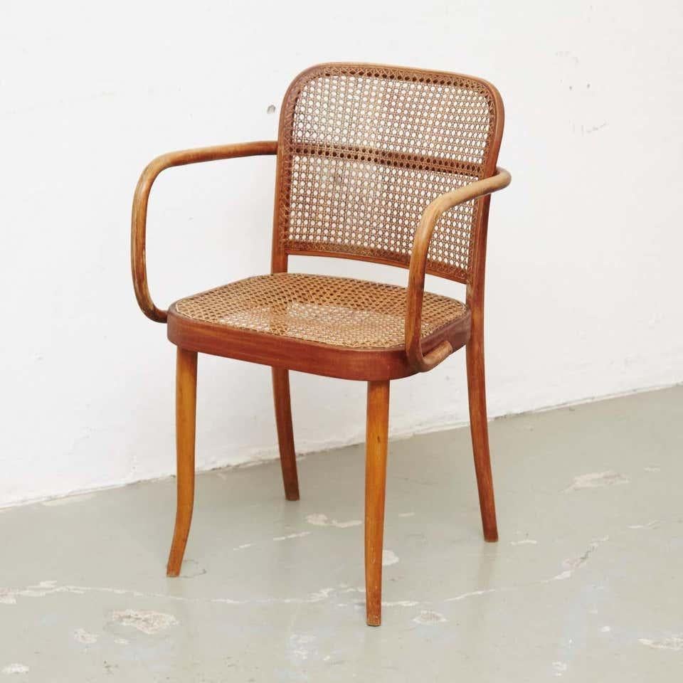 Josef Hoffmann chair, Austria.

In original condition, with minor wear consistent with age and use, preserving a beautiful patina.

Josef Hoffmann (December 15, 1870-May 7, 1956) was an Austrian architect and designer of consumer goods.

Hoffmann