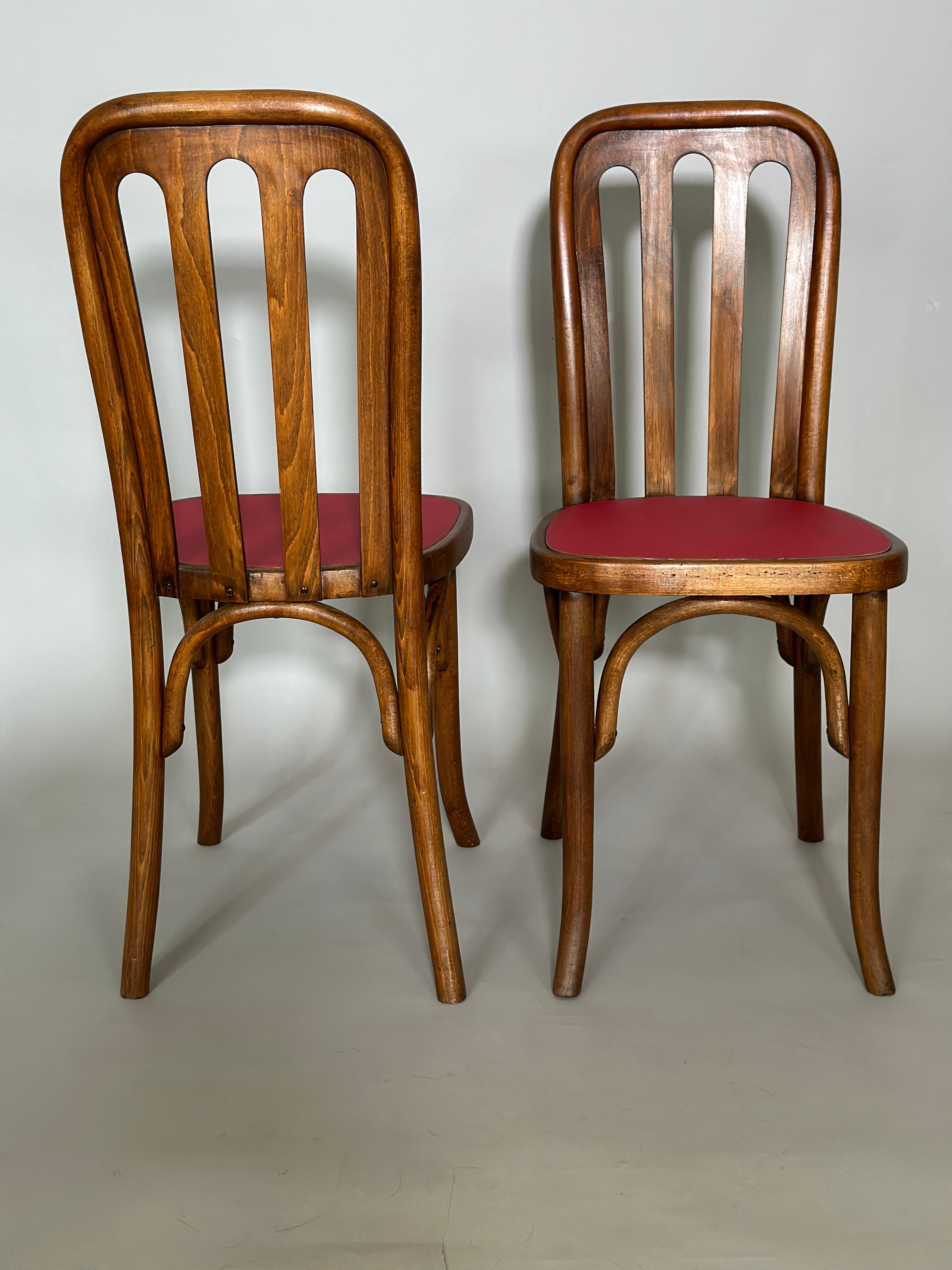 Art Nouveau Josef Hoffmann Chairs, Austria, 1905