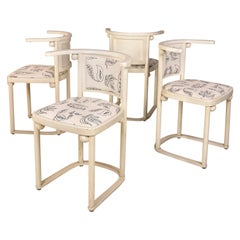 Used Josef Hoffmann Chairs for Thonet, circa 1910, Austria