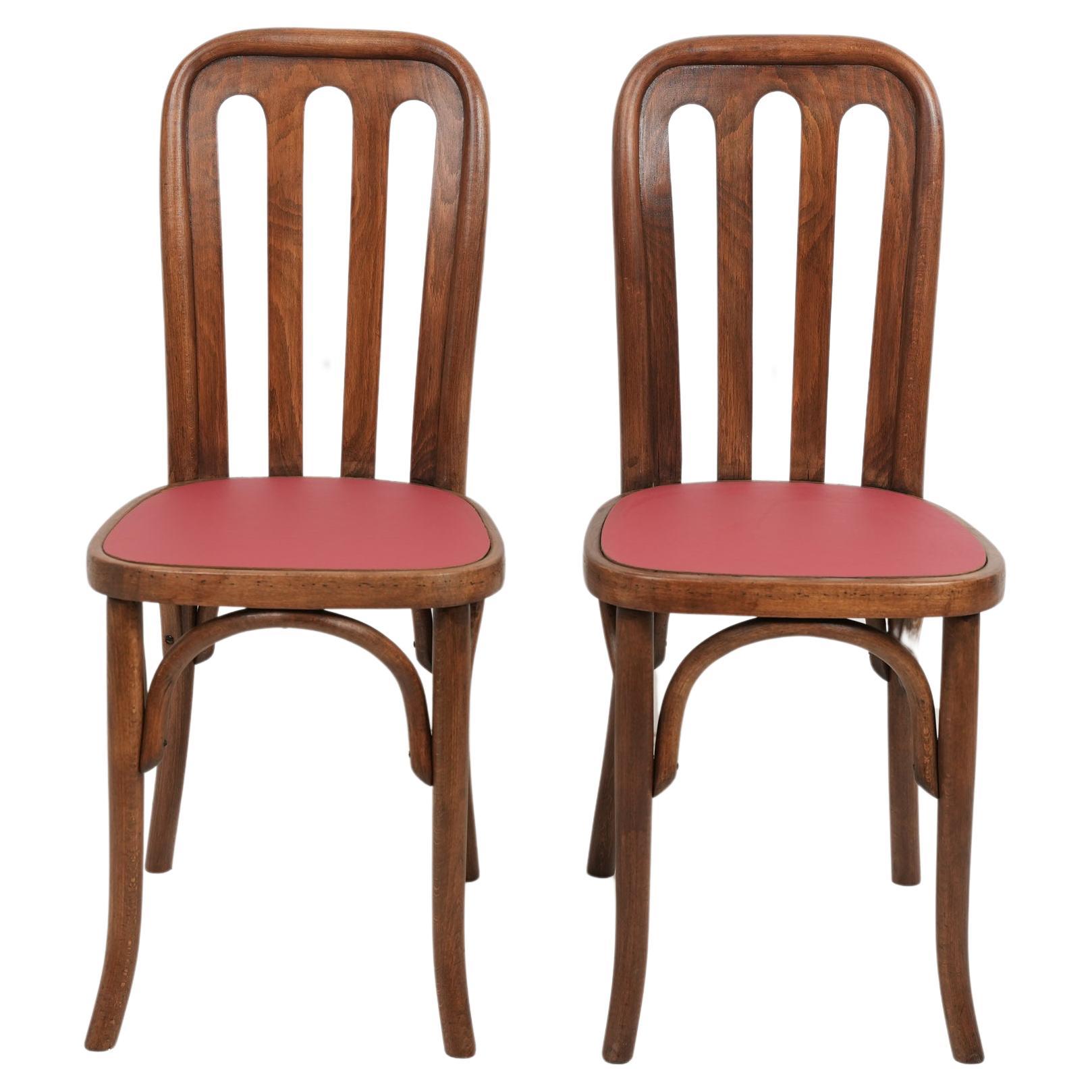 Ensemble de deux chaises de Josef Hoffmann Autriche 1905