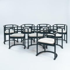 Chaises de salle à manger de style Josef Hoffmann, Bauhaus, lot de 8