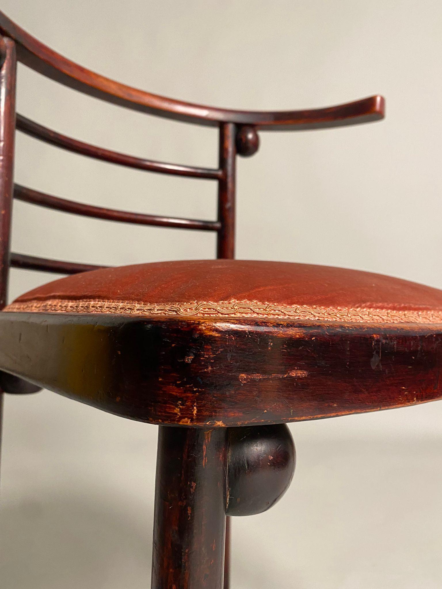 Austrian Josef Hoffmann, Fledermaus Chair for J.J. Kohn, Austria, 1905