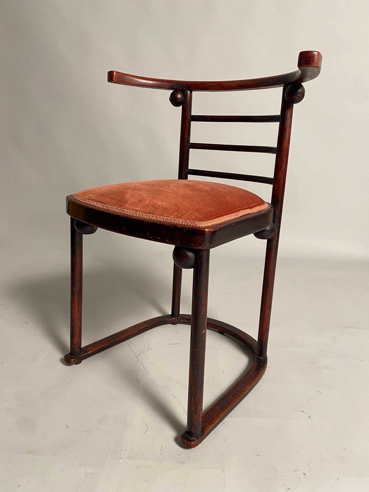 Josef Hoffmann, Fledermaus Chair for J.J. Kohn, Austria, 1905 In Good Condition In Argelato, BO
