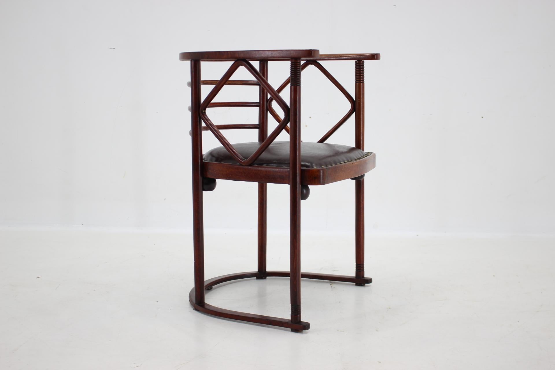 Josef Hoffmann Fledermaus Chair Model 728, 1910s 4