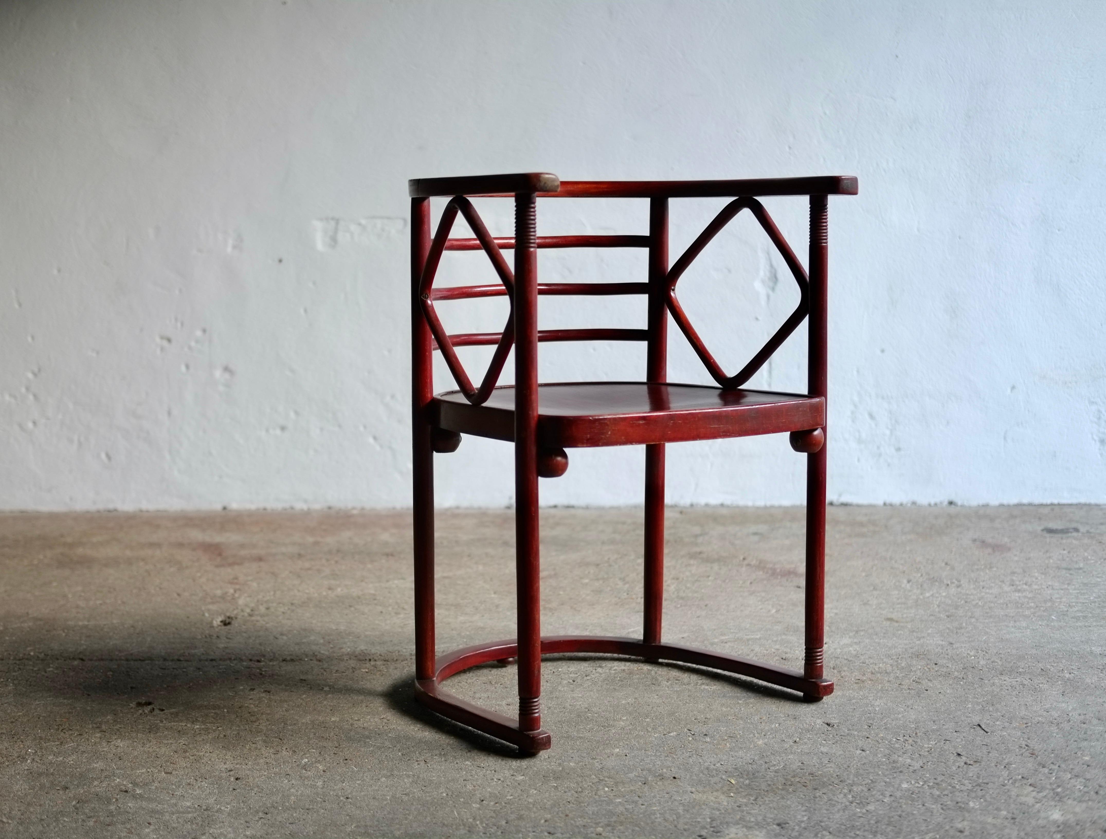 Josef Hoffmann Fledermaus Chair, Model No. 728 In Good Condition In London, GB