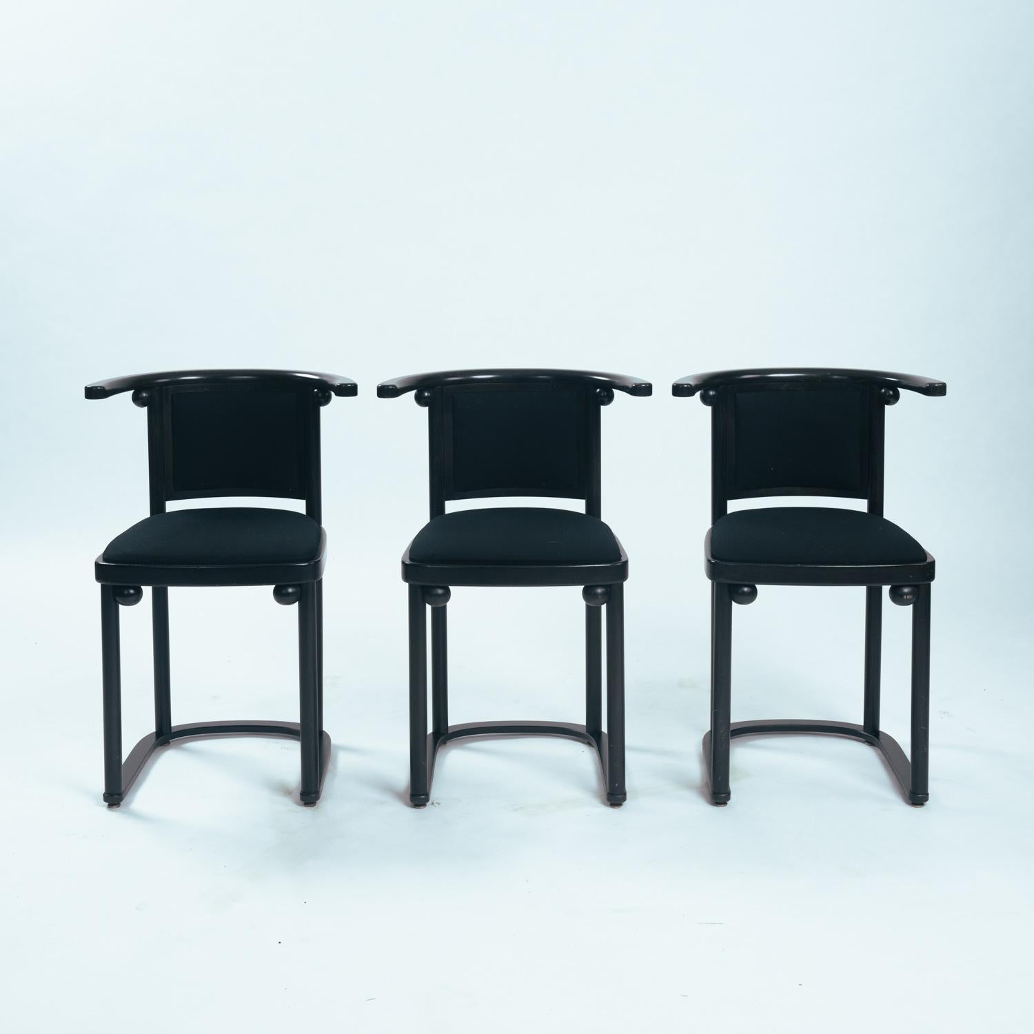 Josef Hoffmann Fledermaus chairs by Wittmann, Art Nouveau, Austria 1920s In Good Condition In Zevenaar, NL
