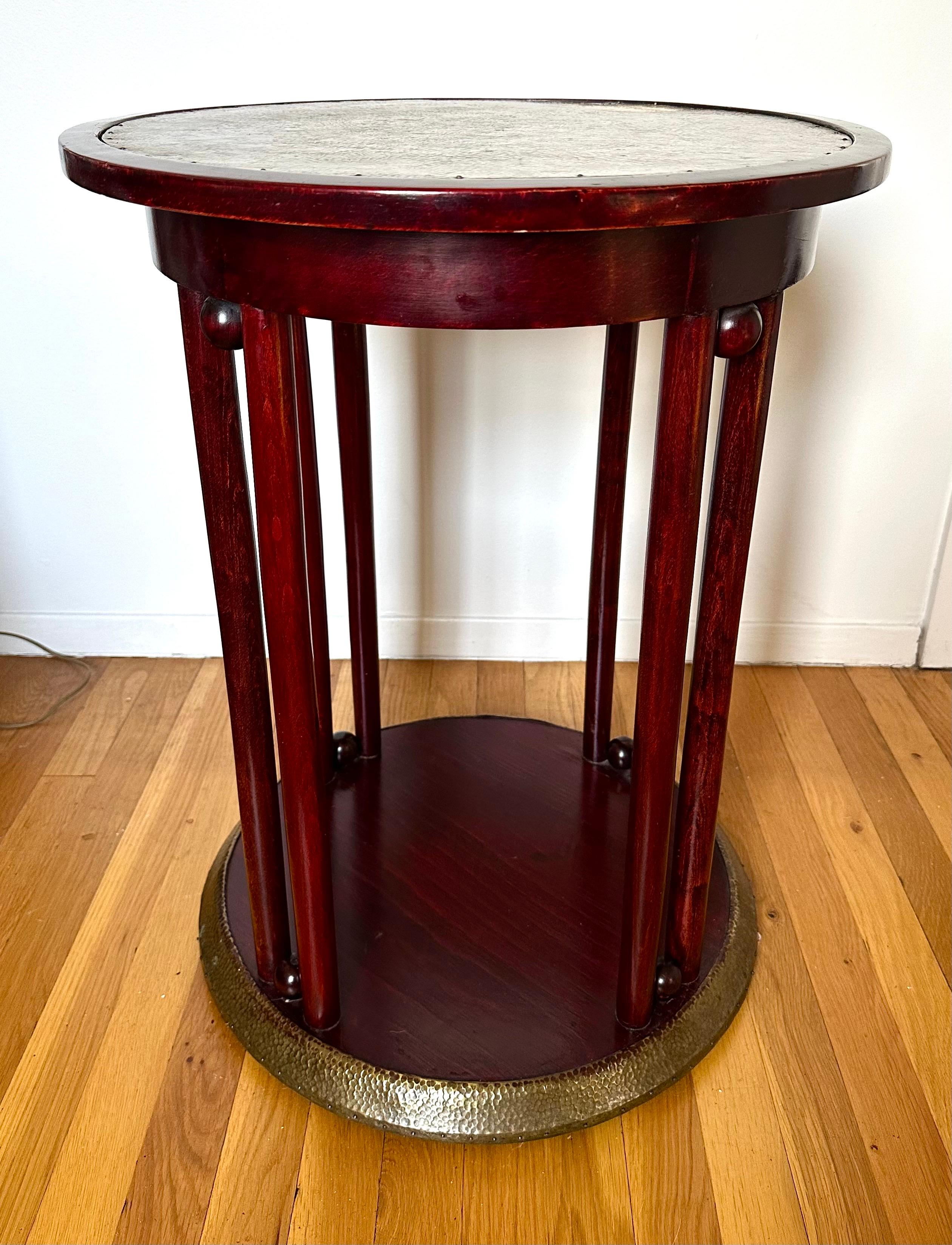 Vienna Secession Josef Hoffmann “Fledermaus” Occasional Table Mod. 728/T For Sale