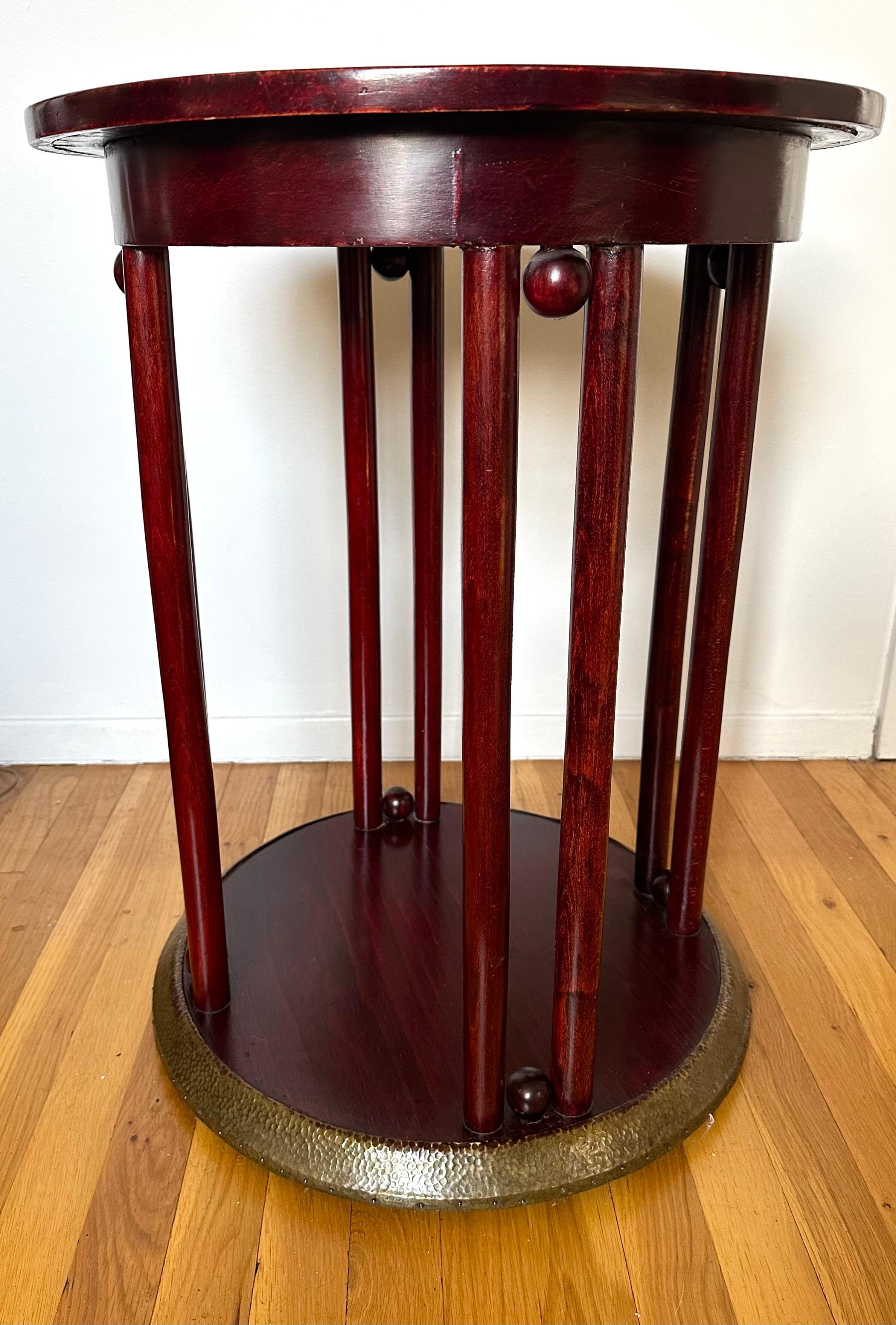 Austrian Josef Hoffmann “Fledermaus” Occasional Table Mod. 728/T For Sale