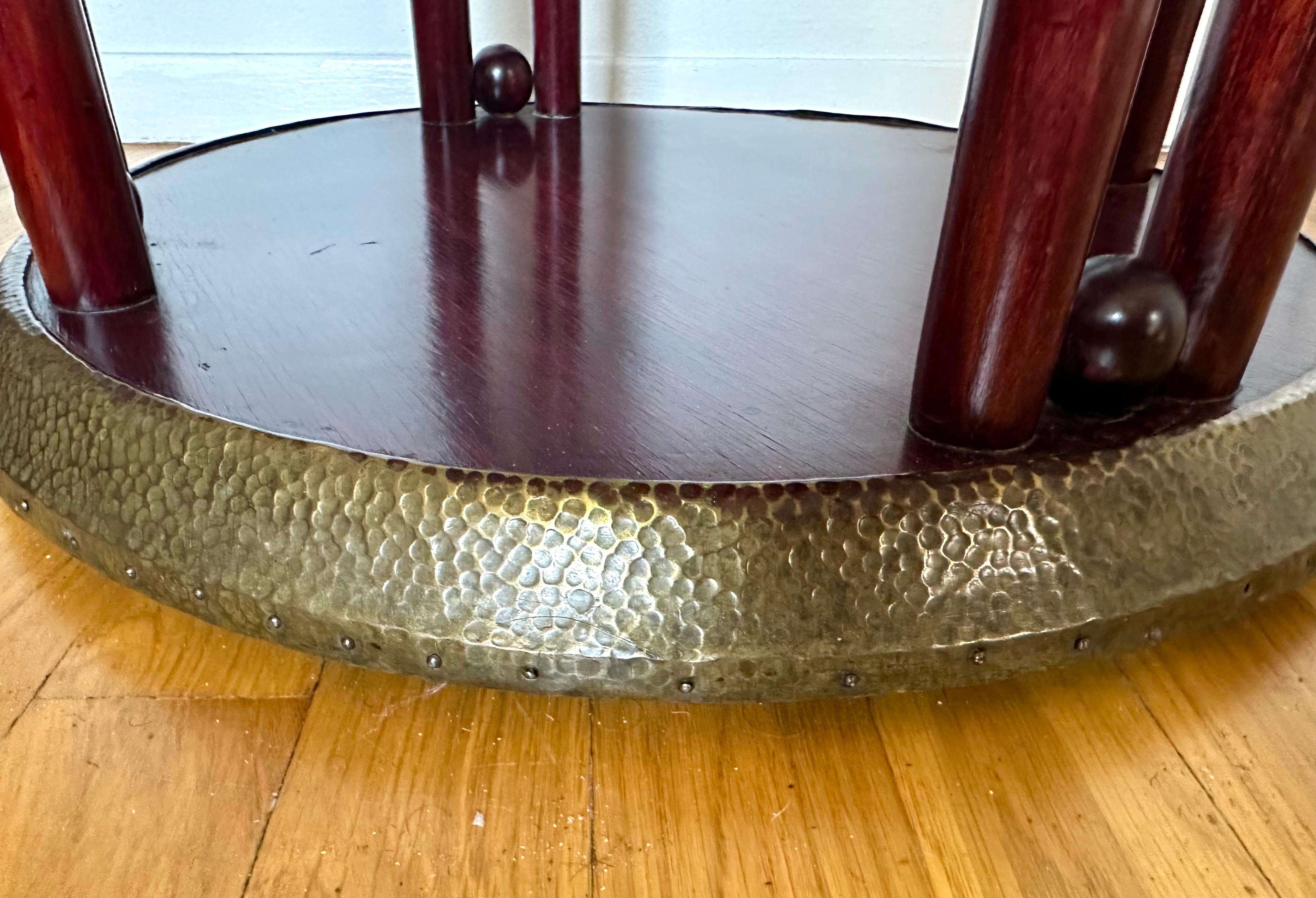 Early 20th Century Josef Hoffmann “Fledermaus” Occasional Table Mod. 728/T For Sale